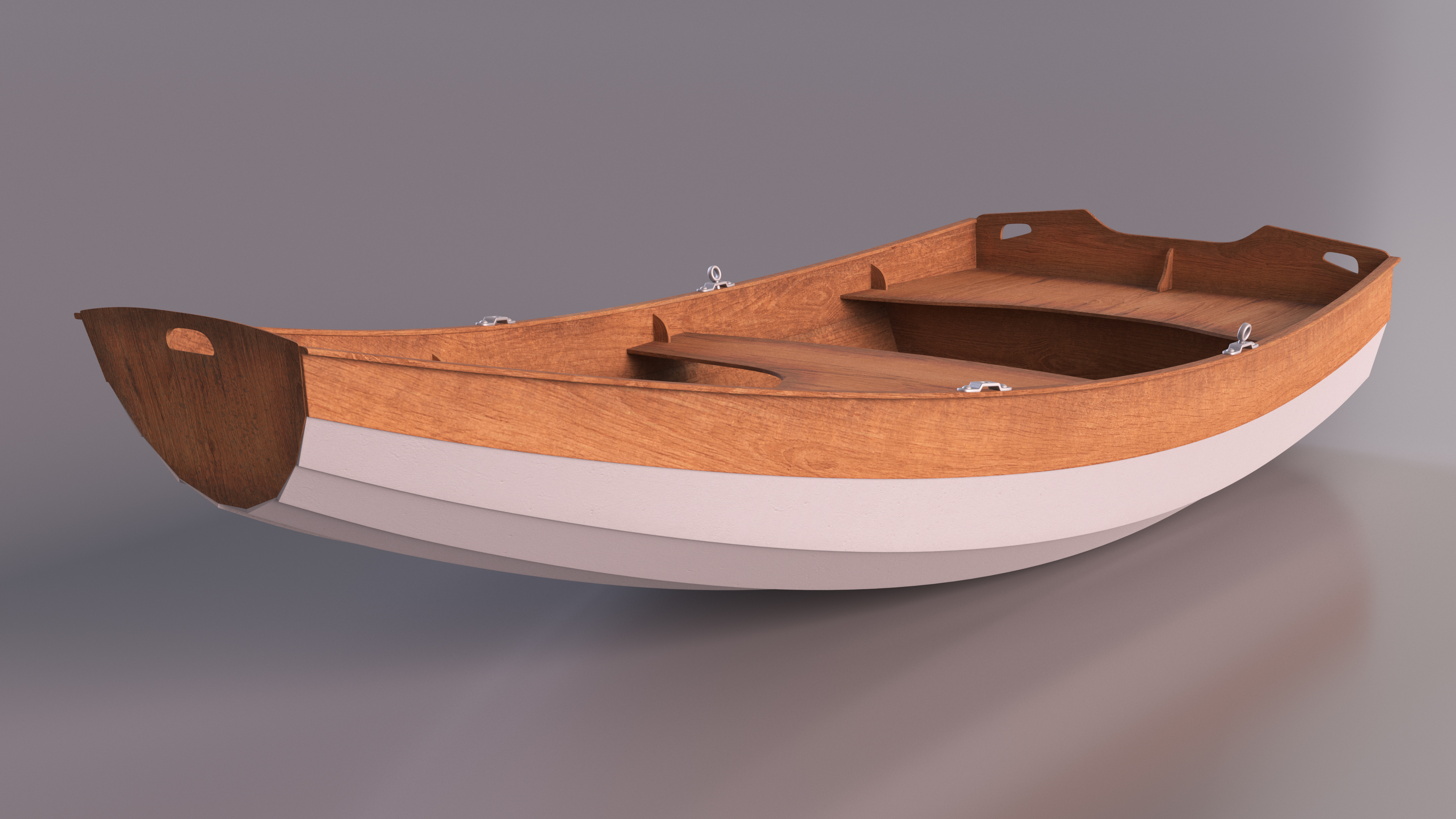Pram Boat 3D model