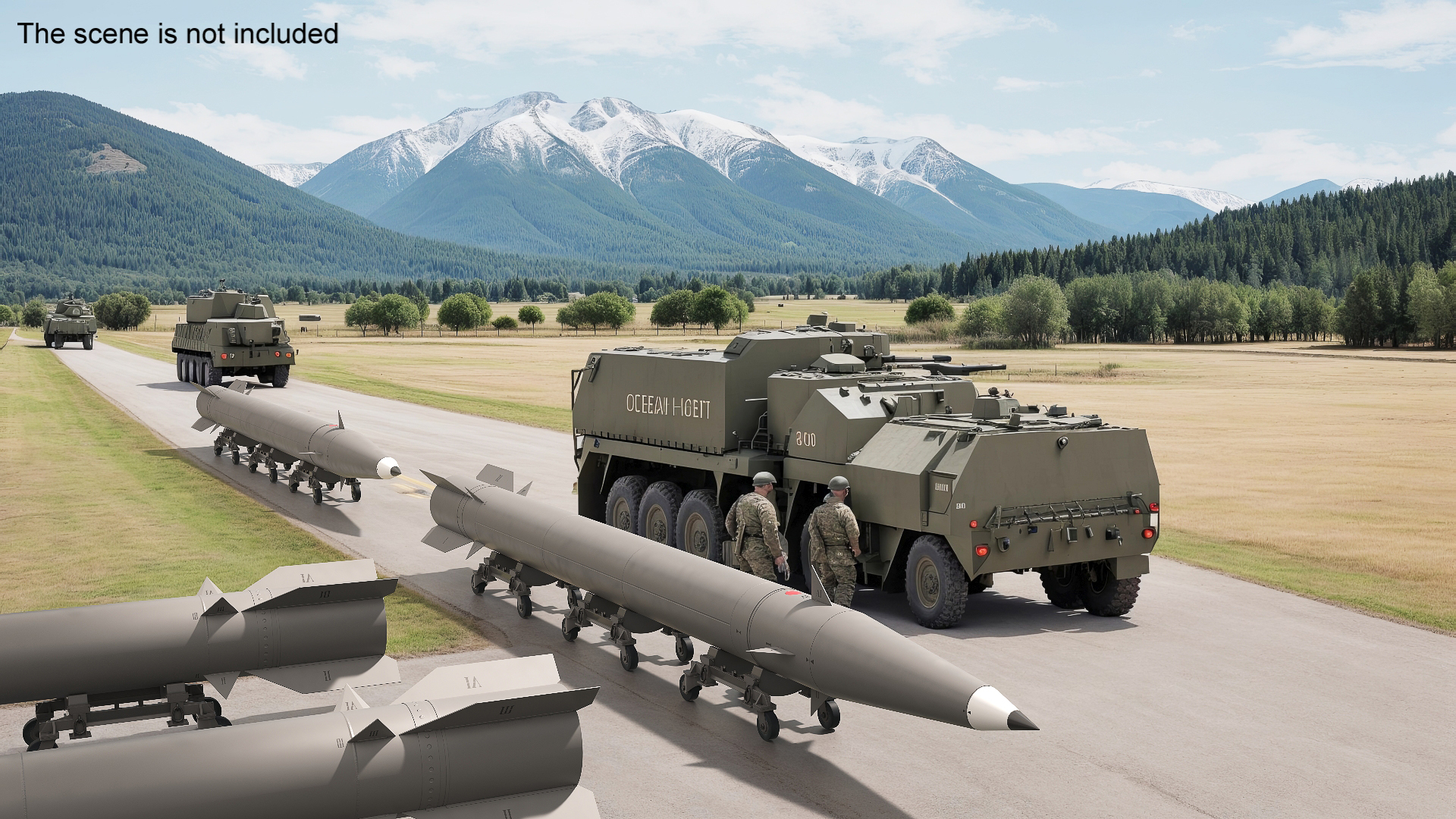 Generic Military Missile 3D model