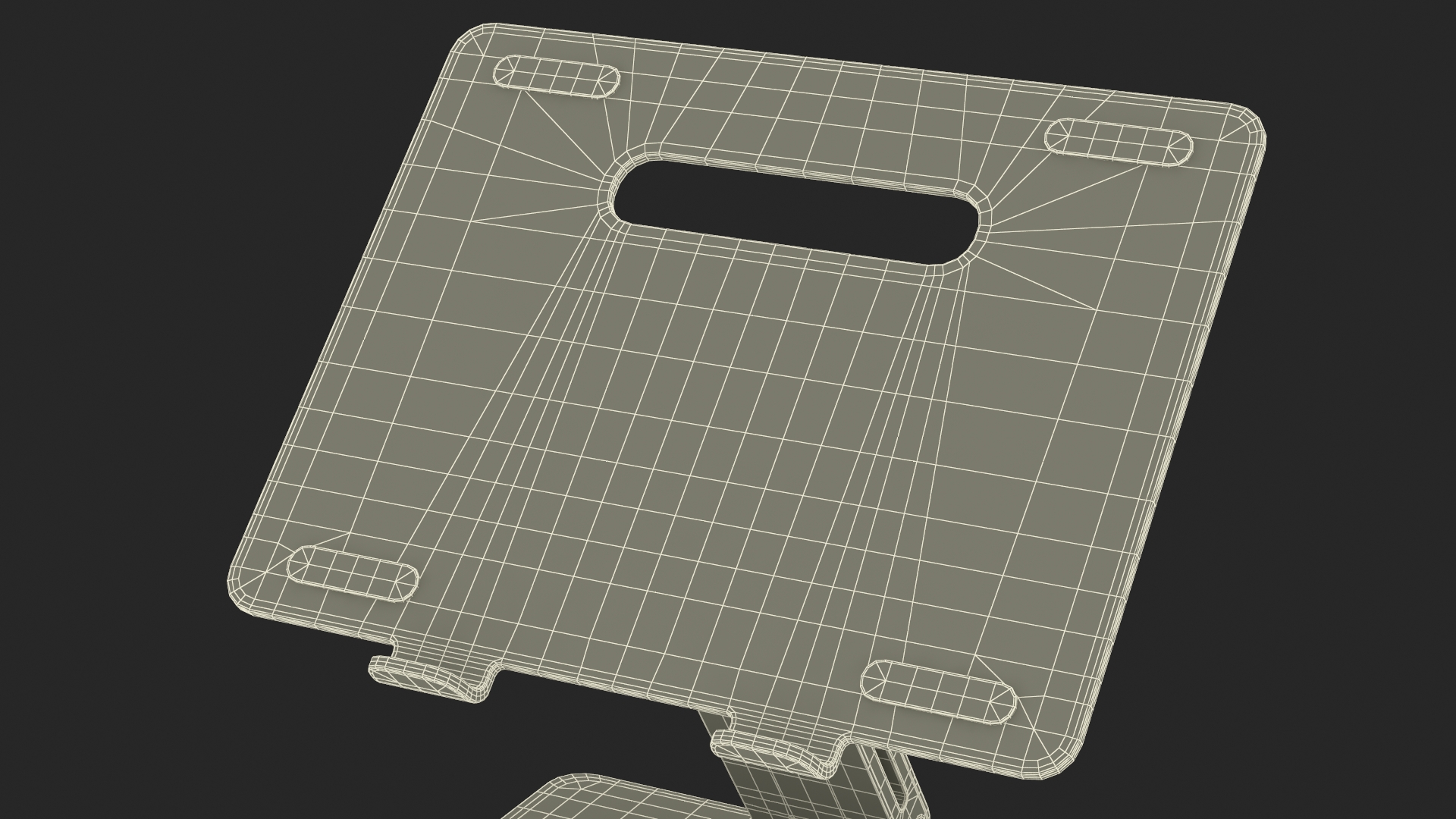 Adjustable Notebook Riser Holder Silver 3D model