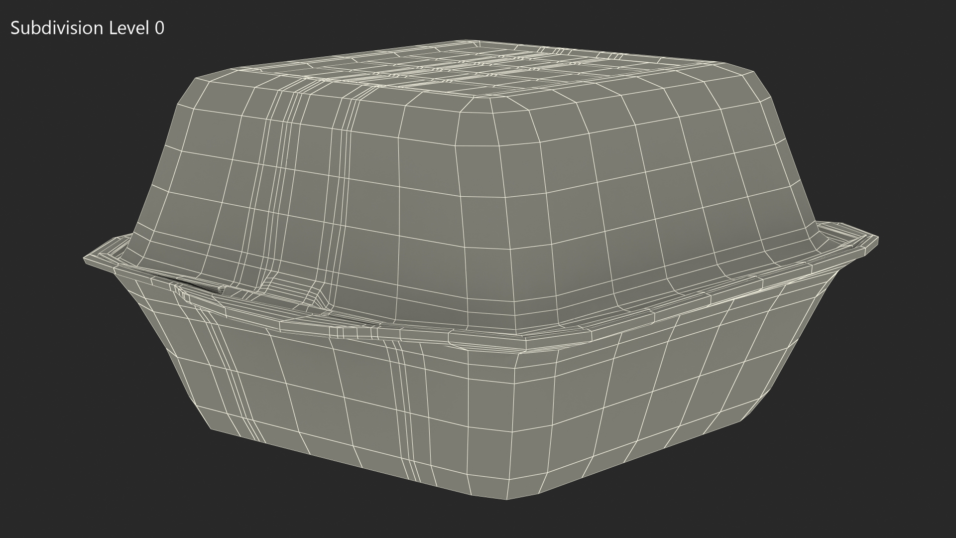 3D Food Container Square Closed model
