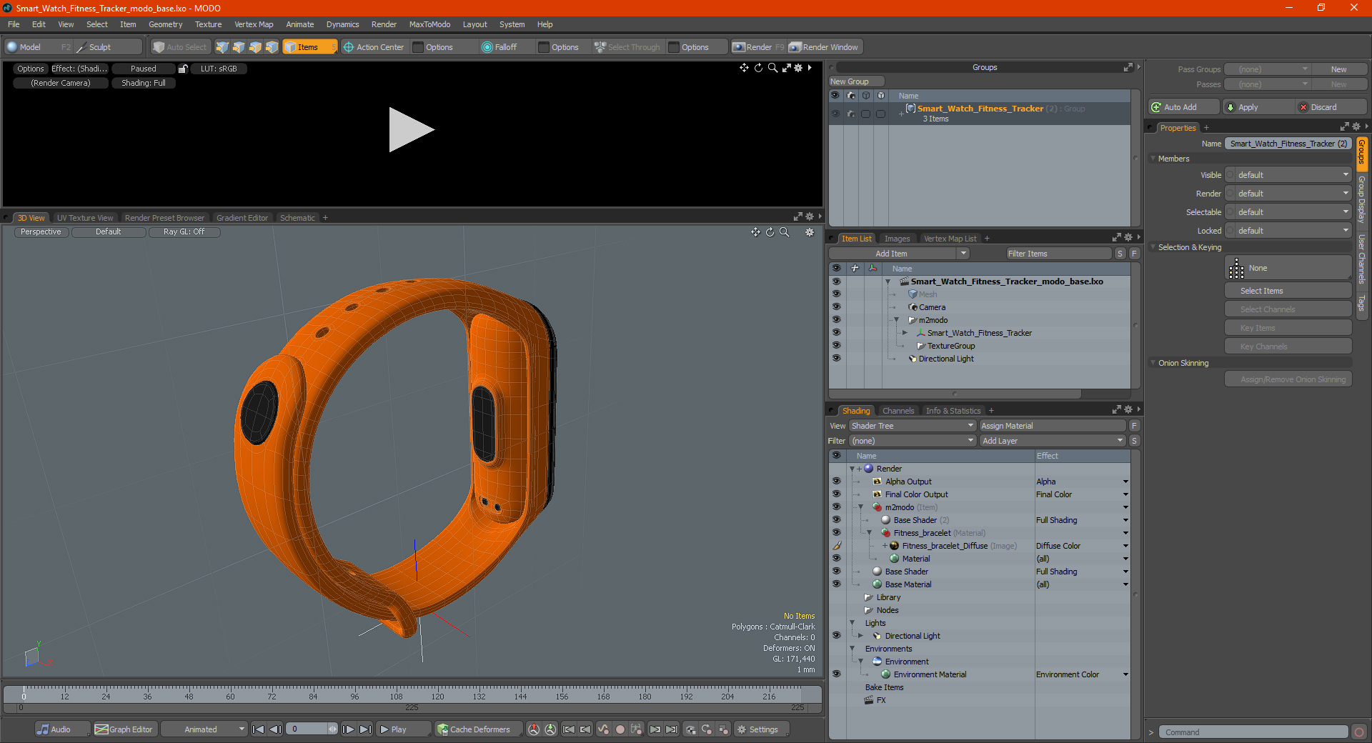 Smart Watch Fitness Tracker 3D