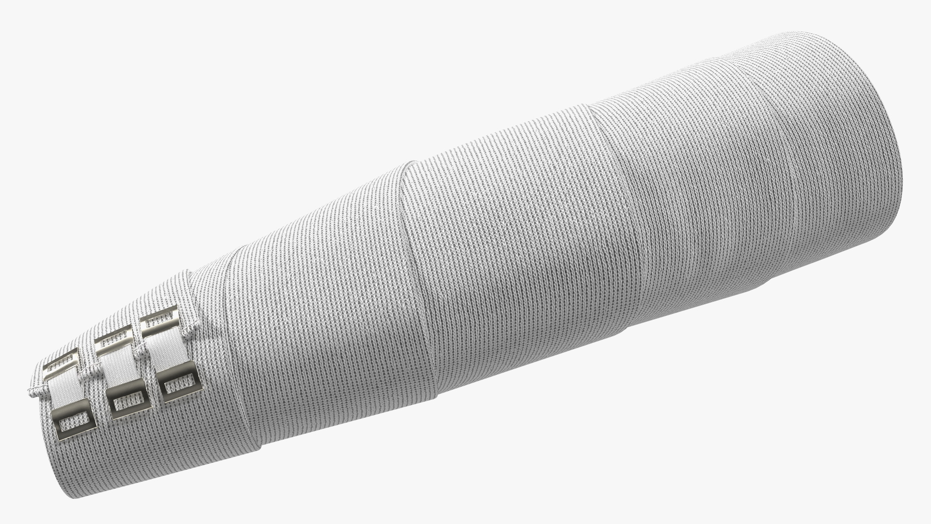 3D Elastic Bandage White with Clamps Wrapped Around Hand on Mannequin
