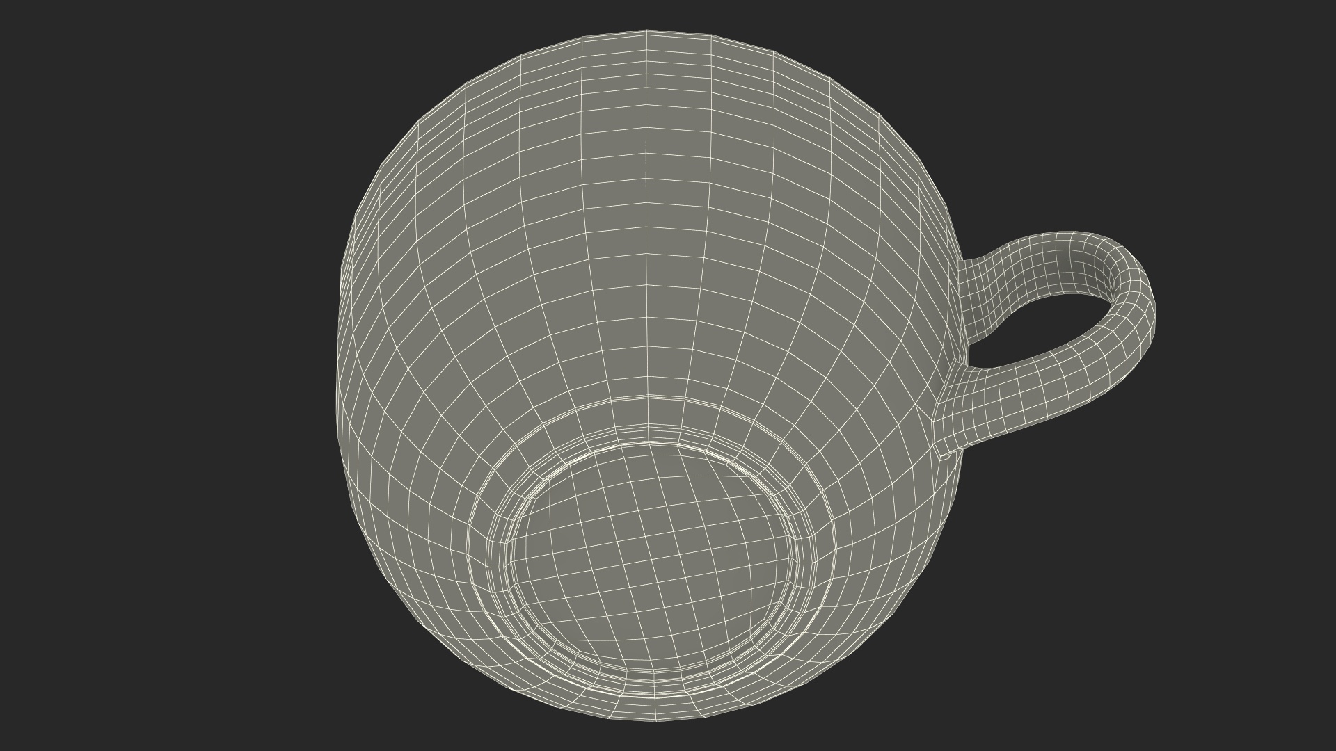 3D Full Glass Tea Cup model