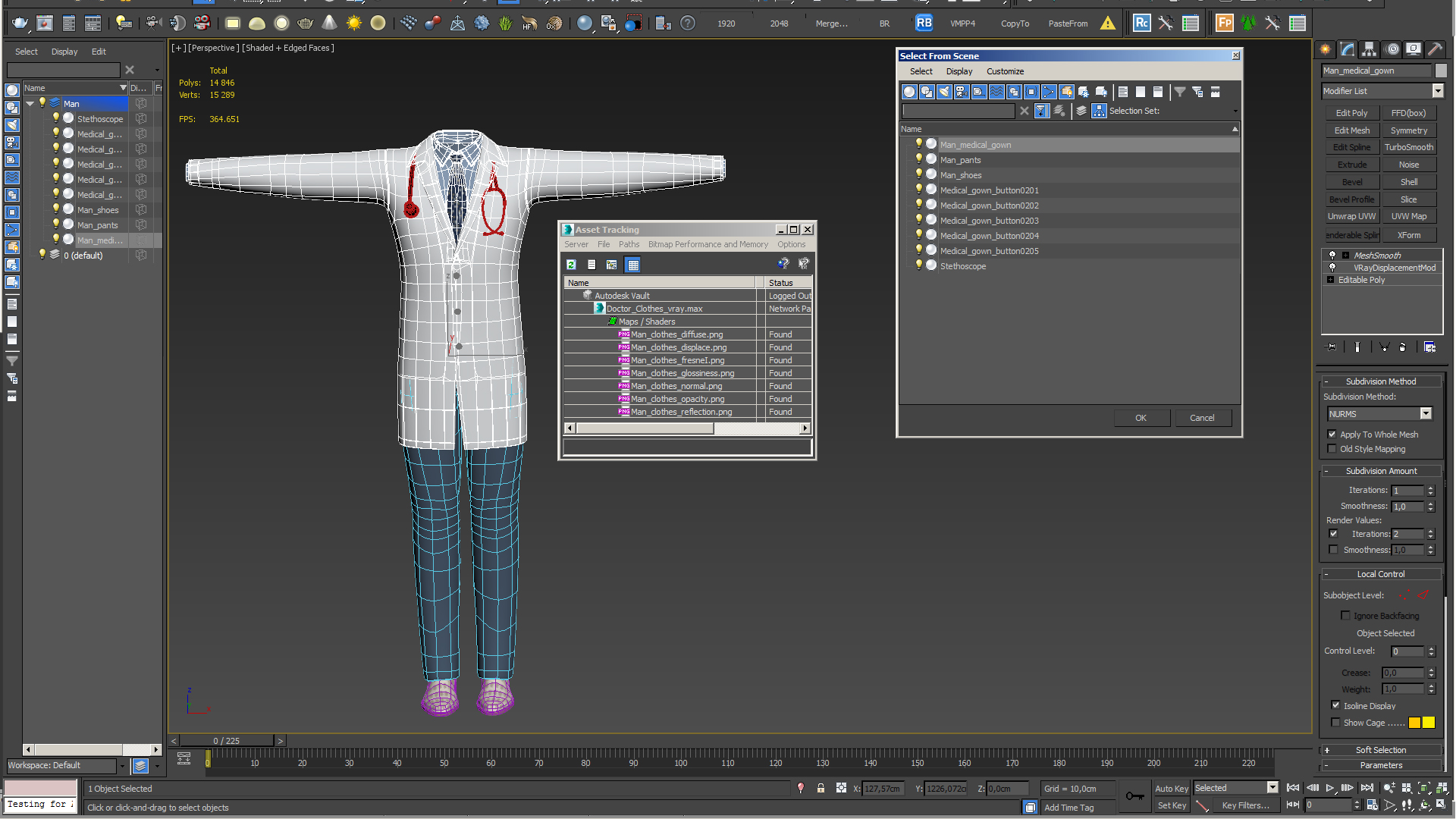 Doctor Clothes 3D model