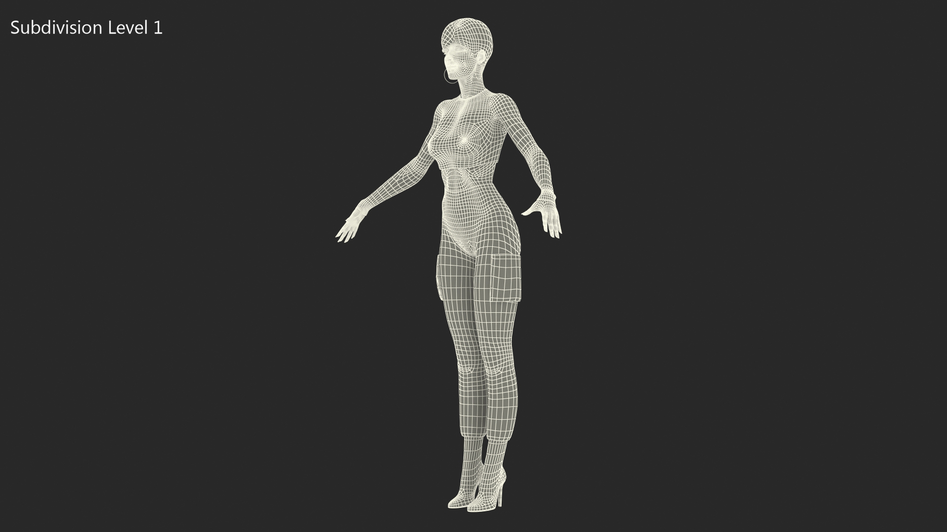 3D model Woman in Casual Street Clothes