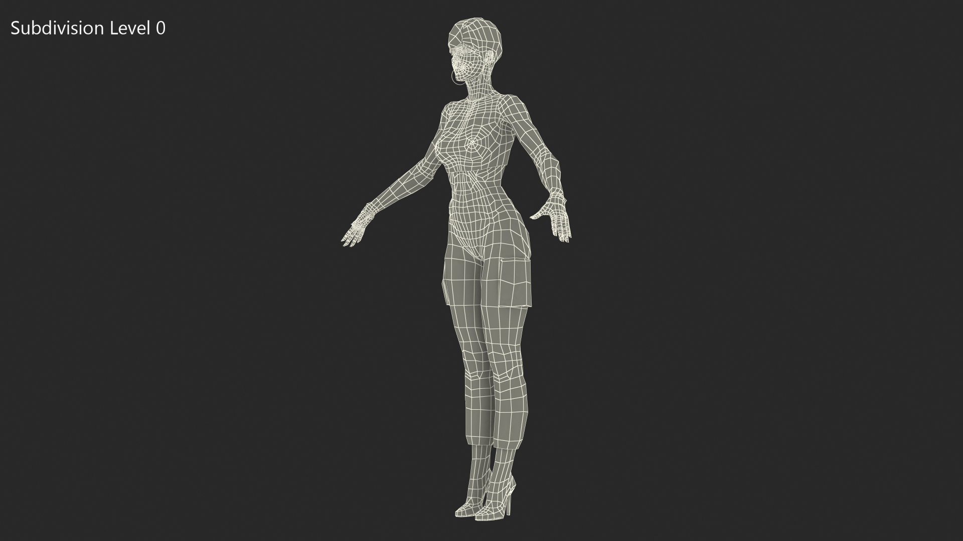 3D model Woman in Casual Street Clothes