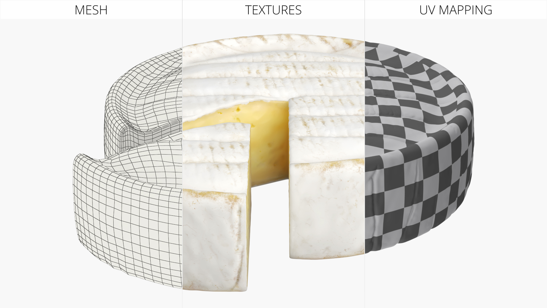 Brie Cheese Wheel with Cut Slice, view 7
