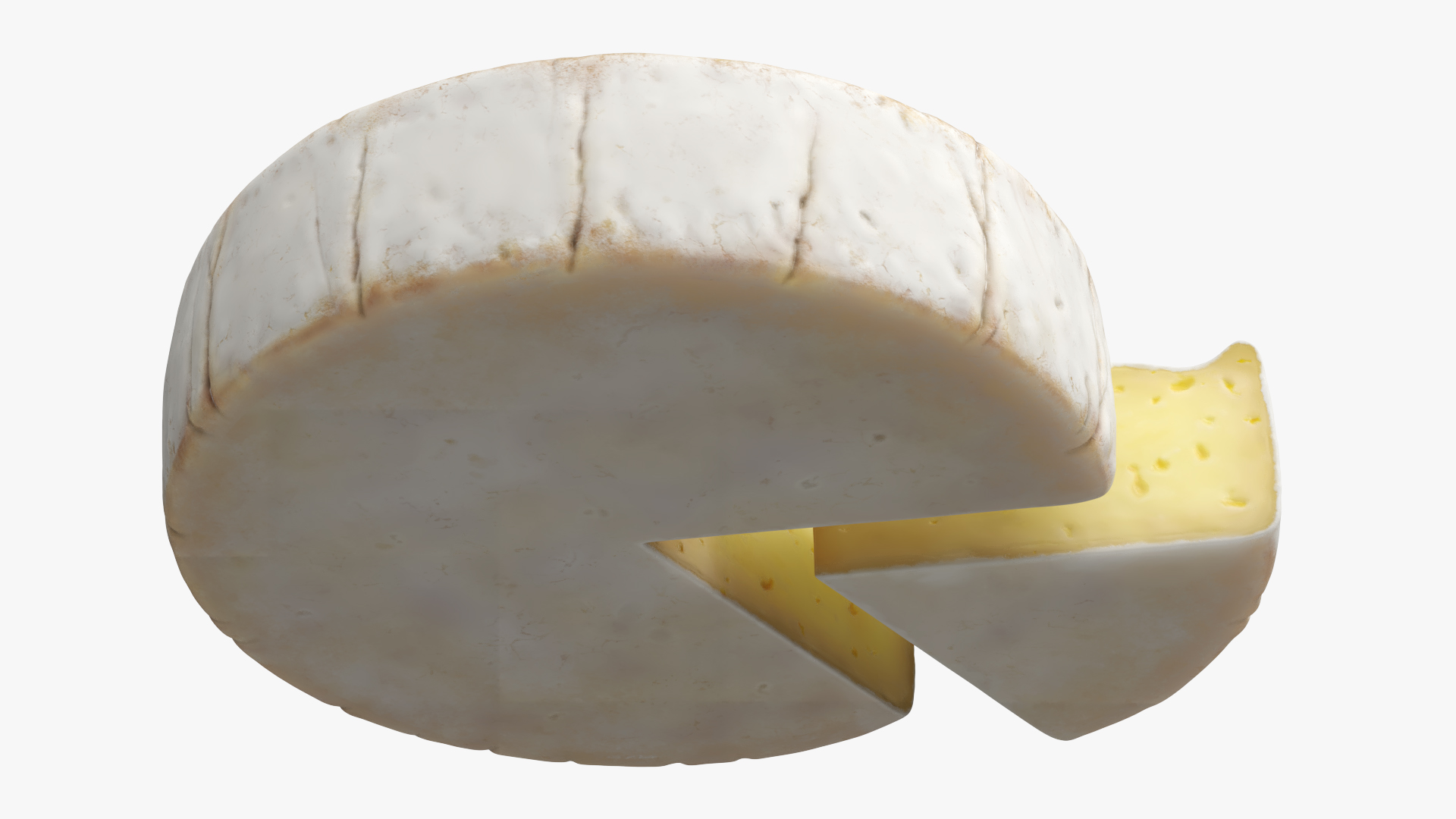 Brie Cheese Wheel with Cut Slice, view 5