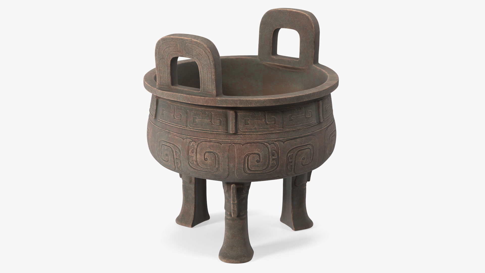 Antique Chinese Cauldron for 3D Print 3D