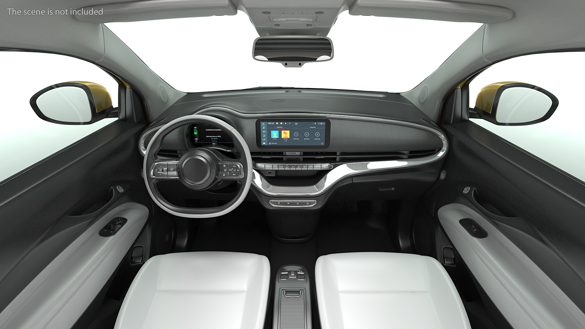 EV Cabriolet Rigged 3D model