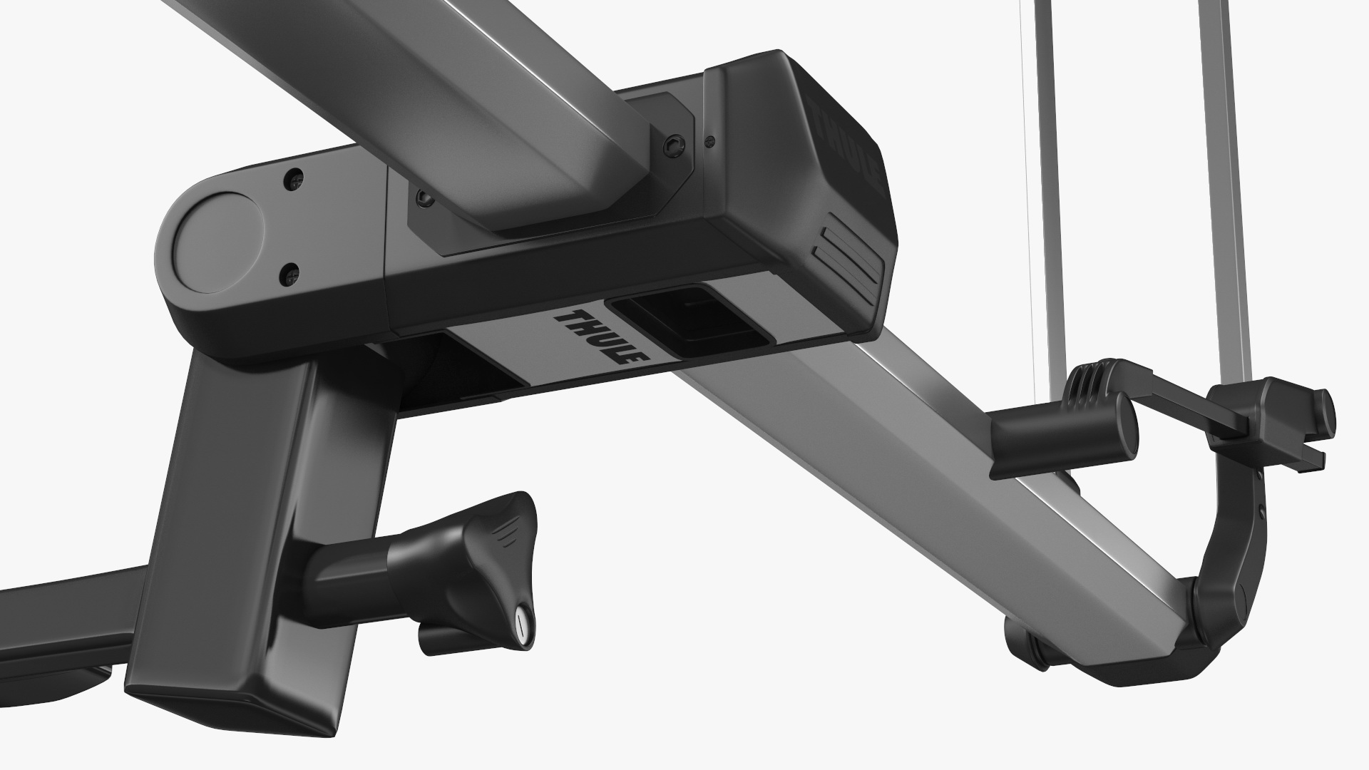 3D model Thule Helium Aluminum Platform with Road Bike