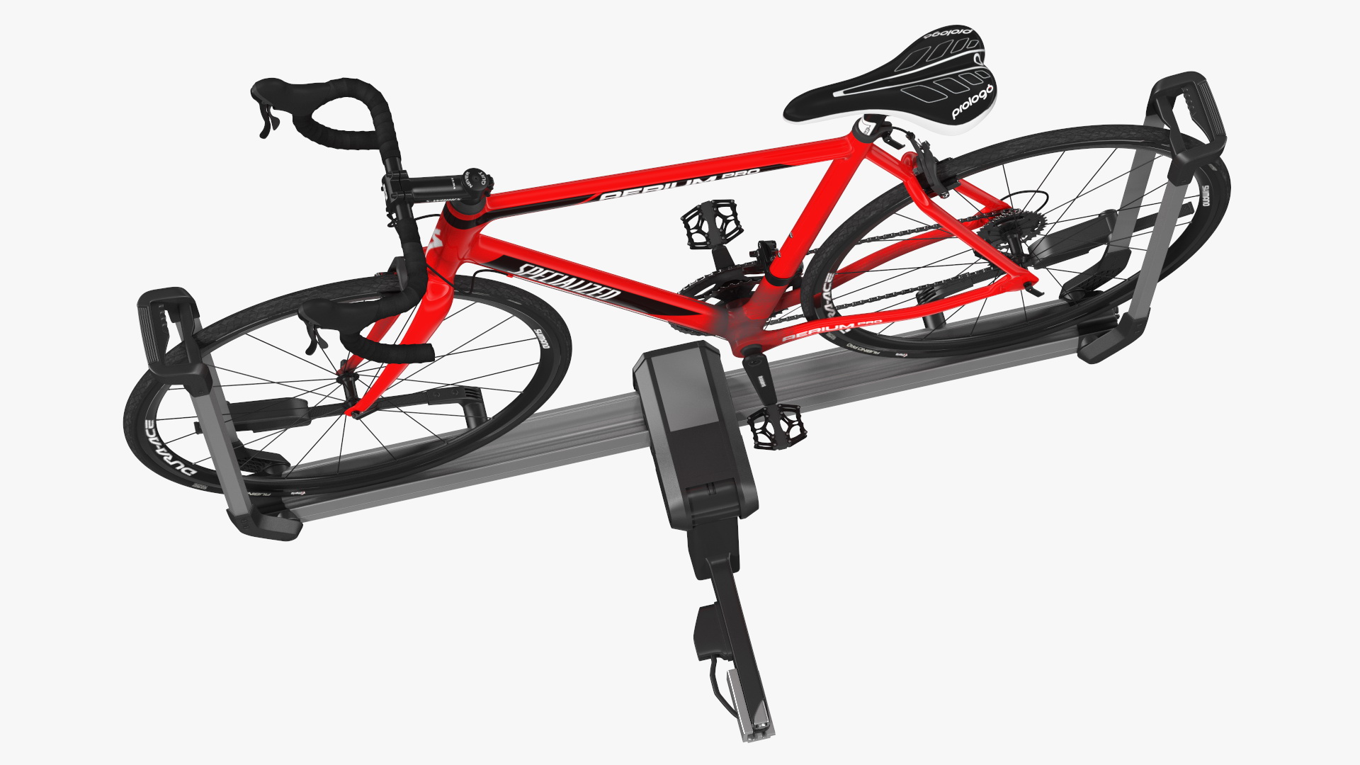 3D model Thule Helium Aluminum Platform with Road Bike