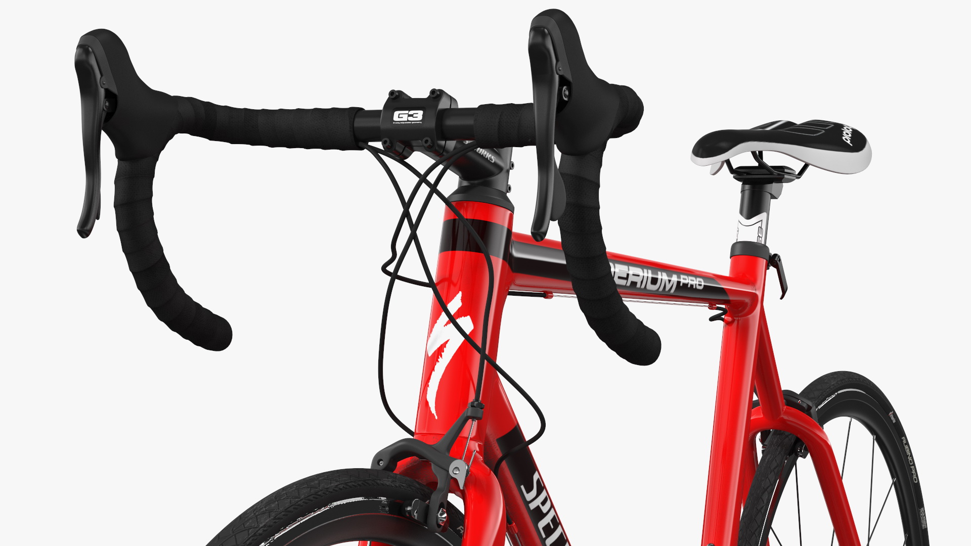 3D model Thule Helium Aluminum Platform with Road Bike