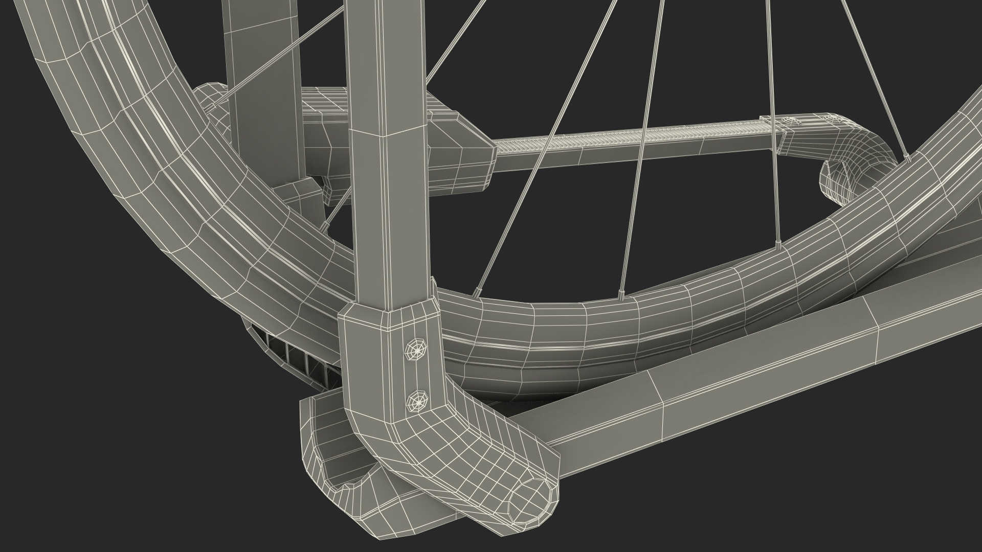 3D model Thule Helium Aluminum Platform with Road Bike