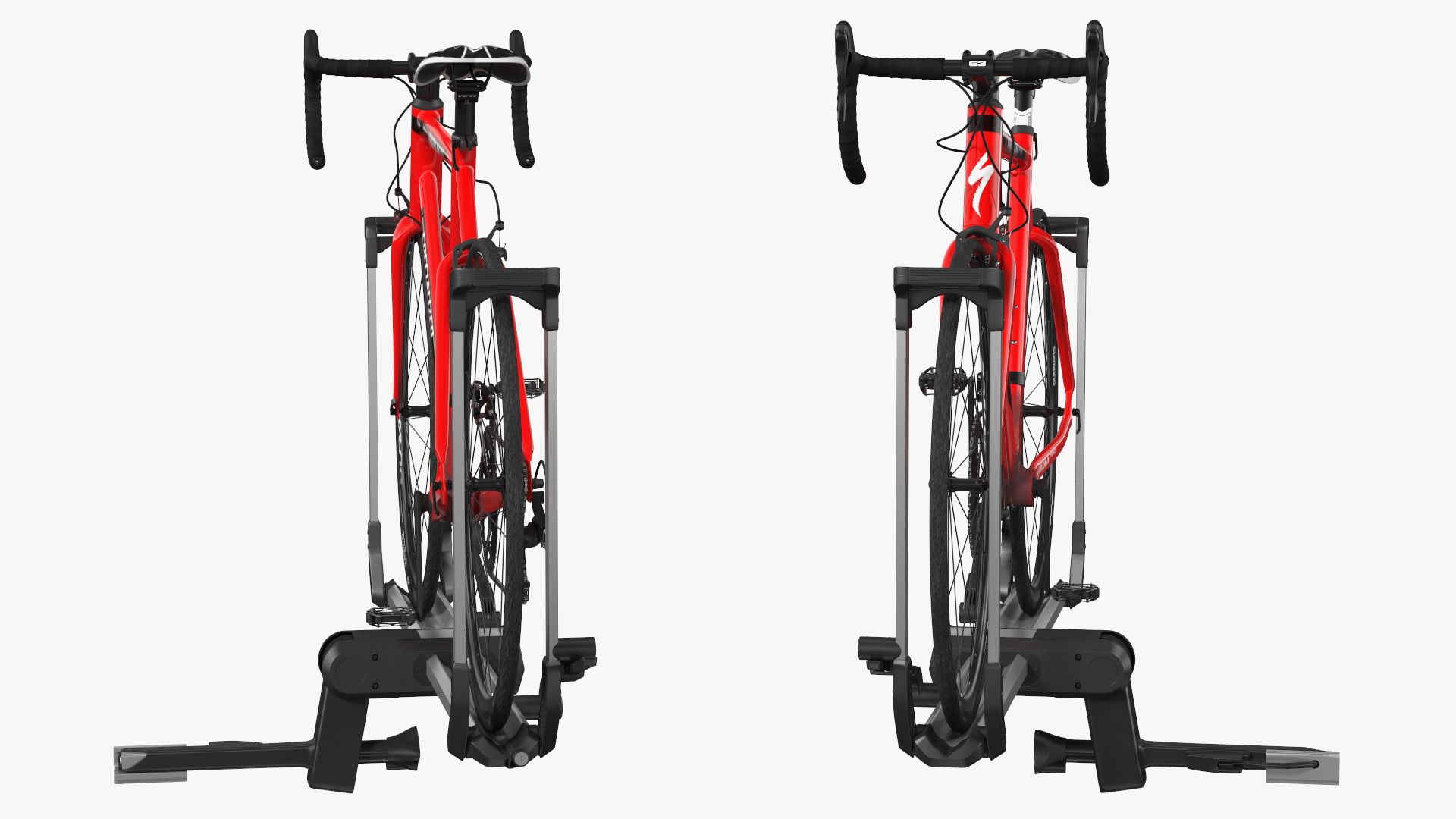 3D model Thule Helium Aluminum Platform with Road Bike