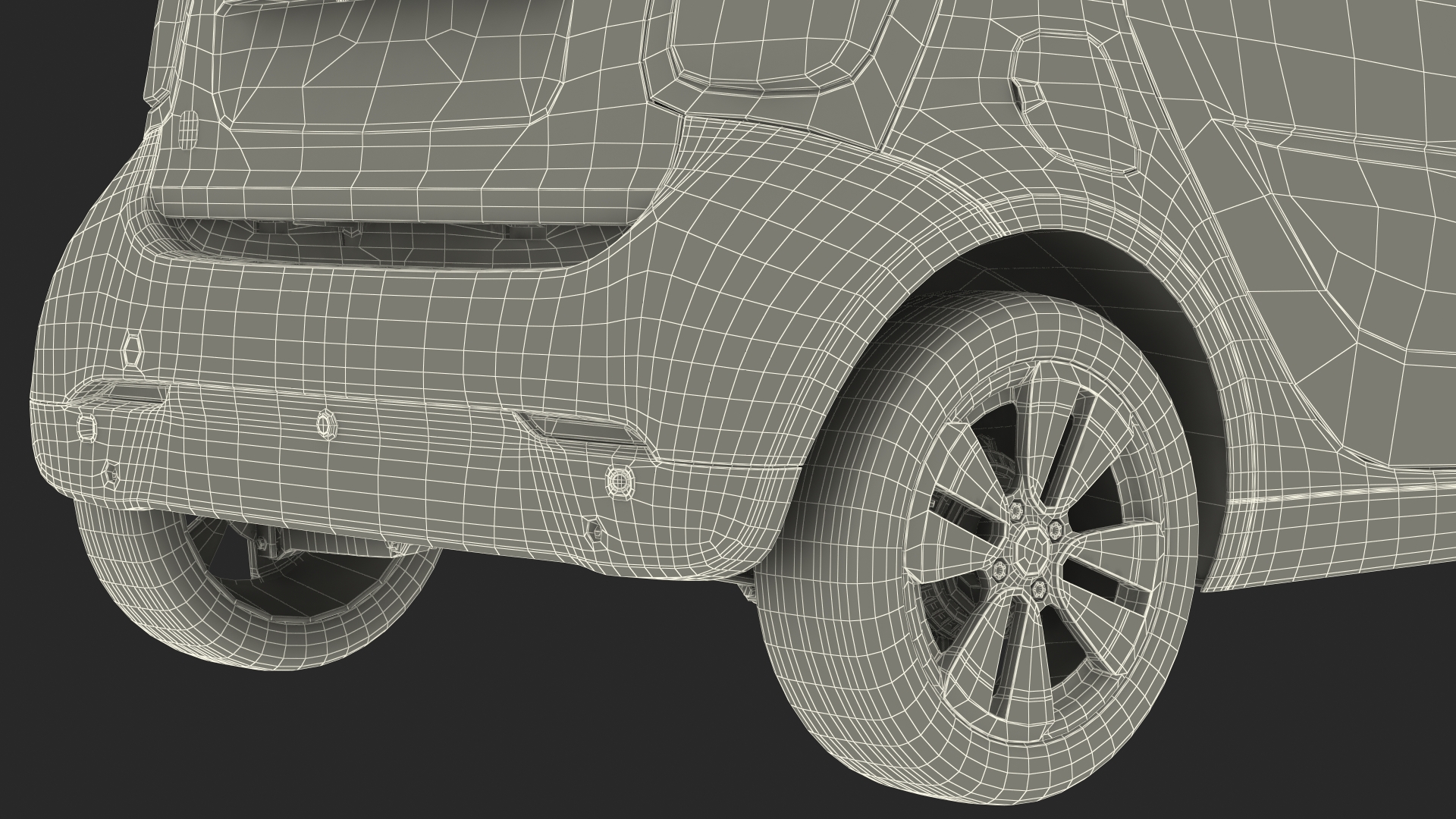 3D Electric Coupe Cabrio Rigged model