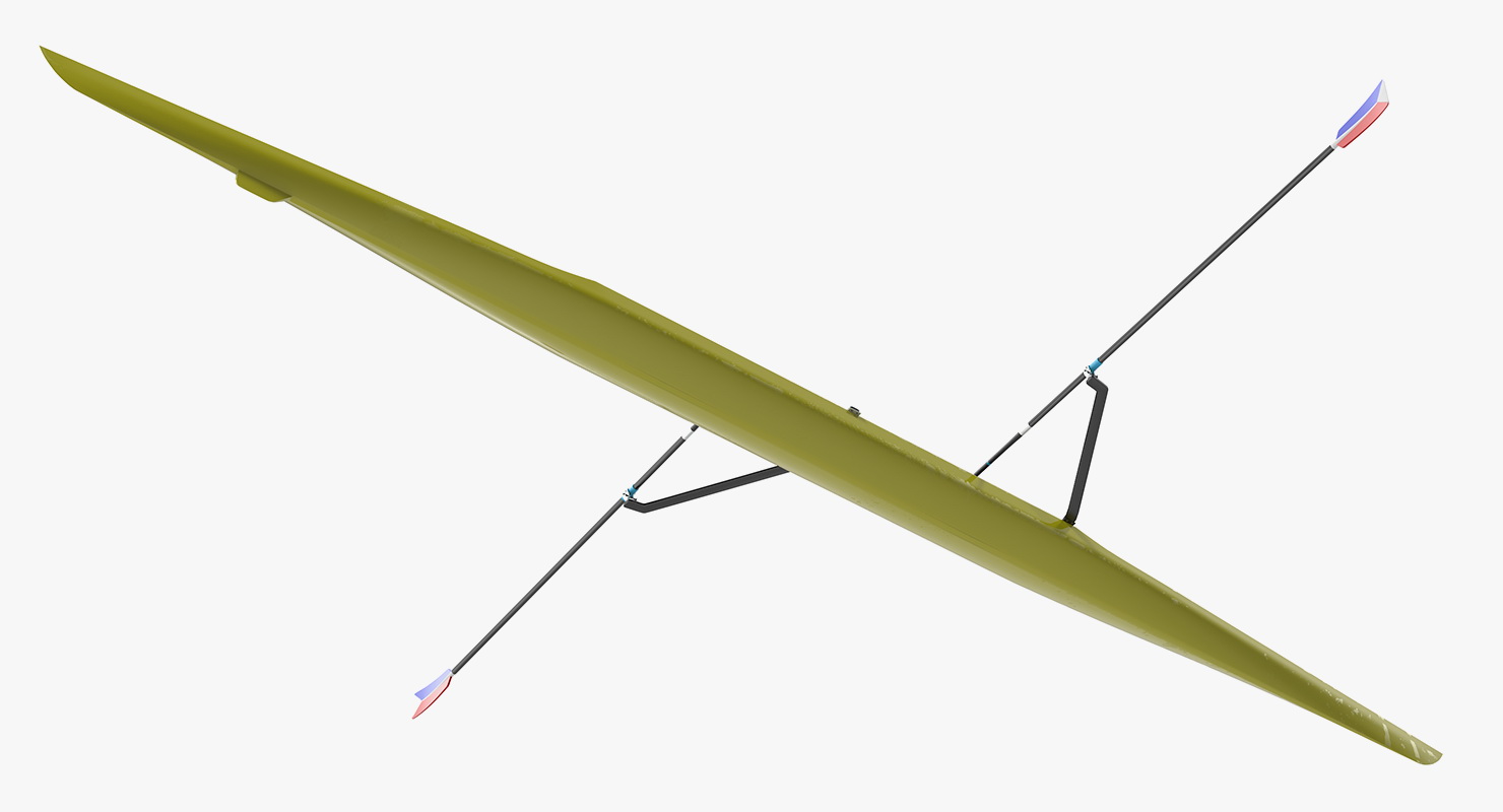Pair Sweep Rowing Boat 3D
