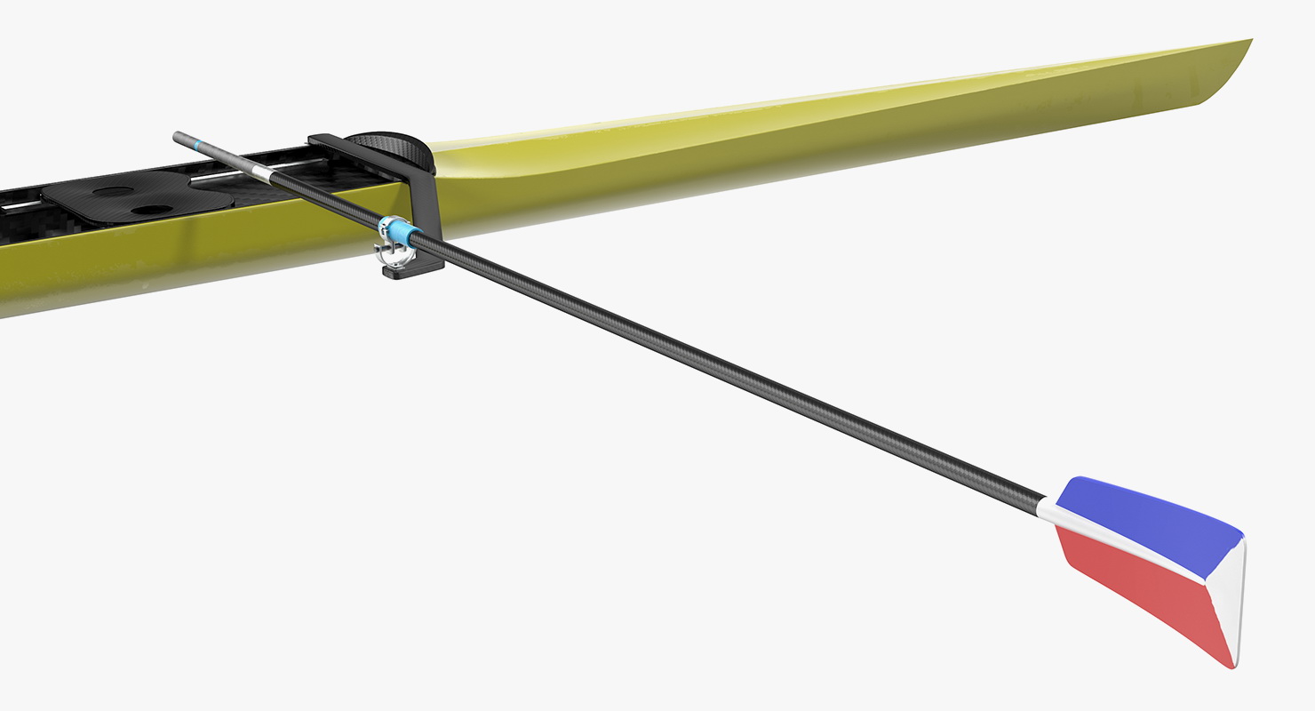 Pair Sweep Rowing Boat 3D