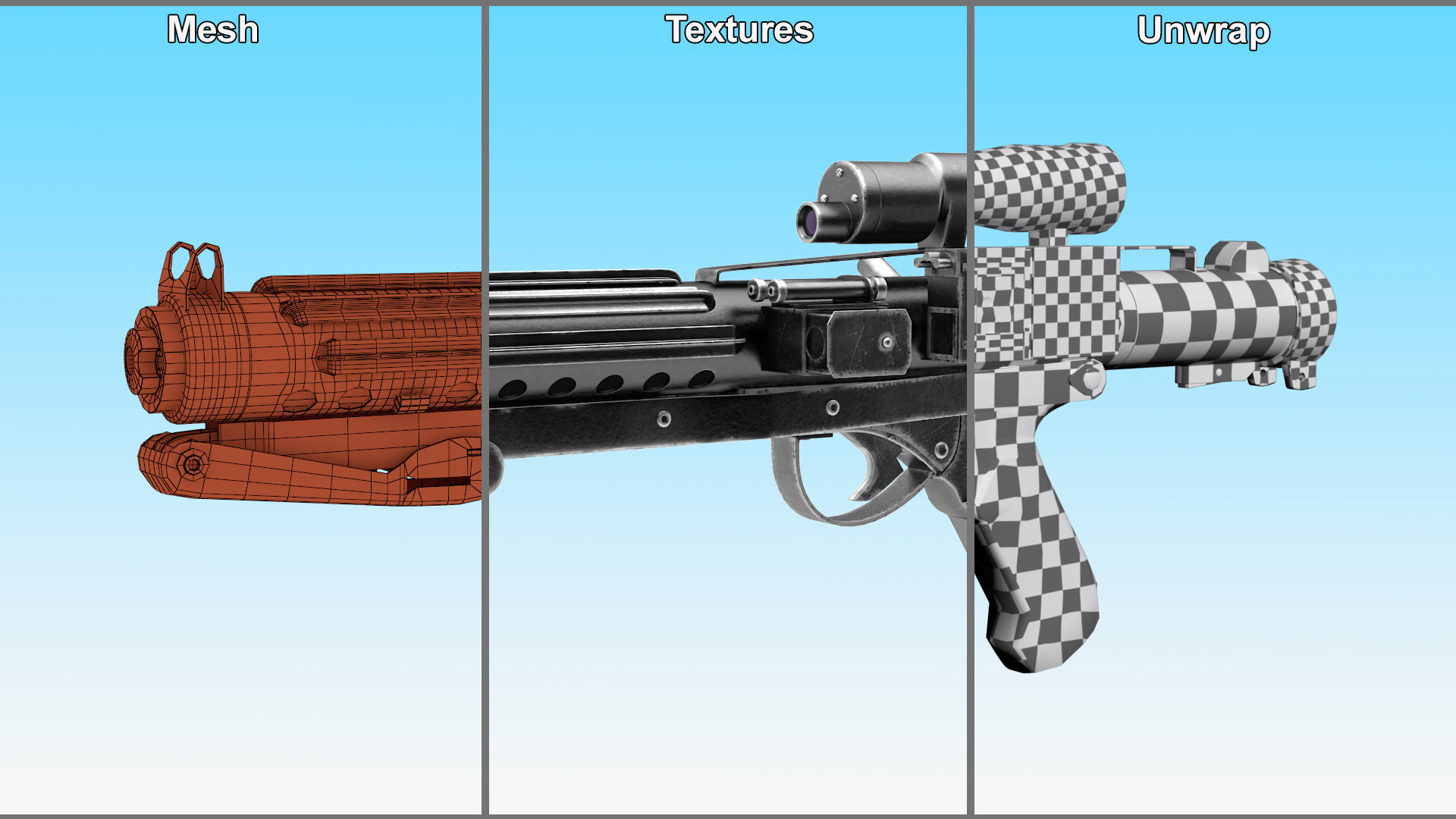 3D E-11 Blaster Rifle model