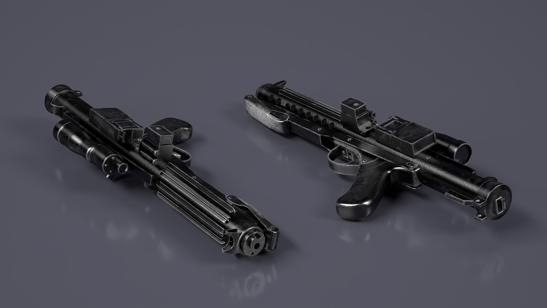 3D E-11 Blaster Rifle model