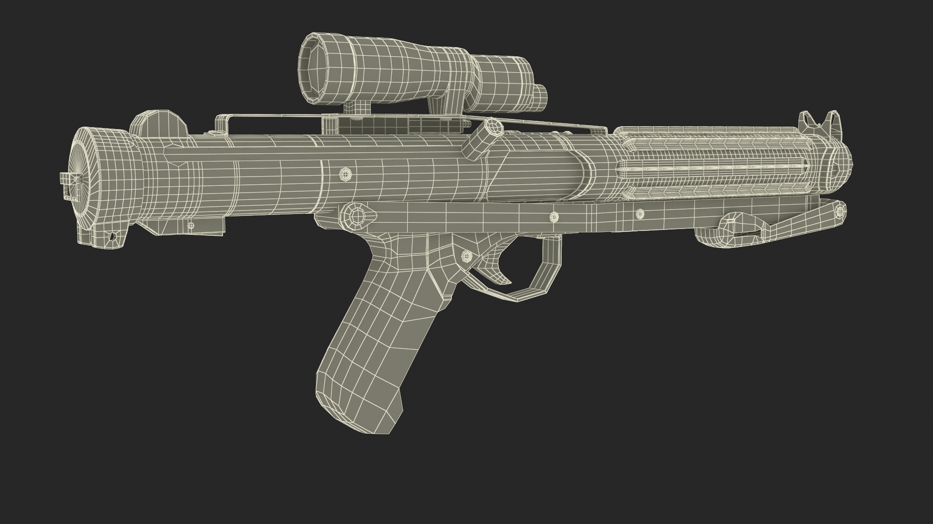 3D E-11 Blaster Rifle model