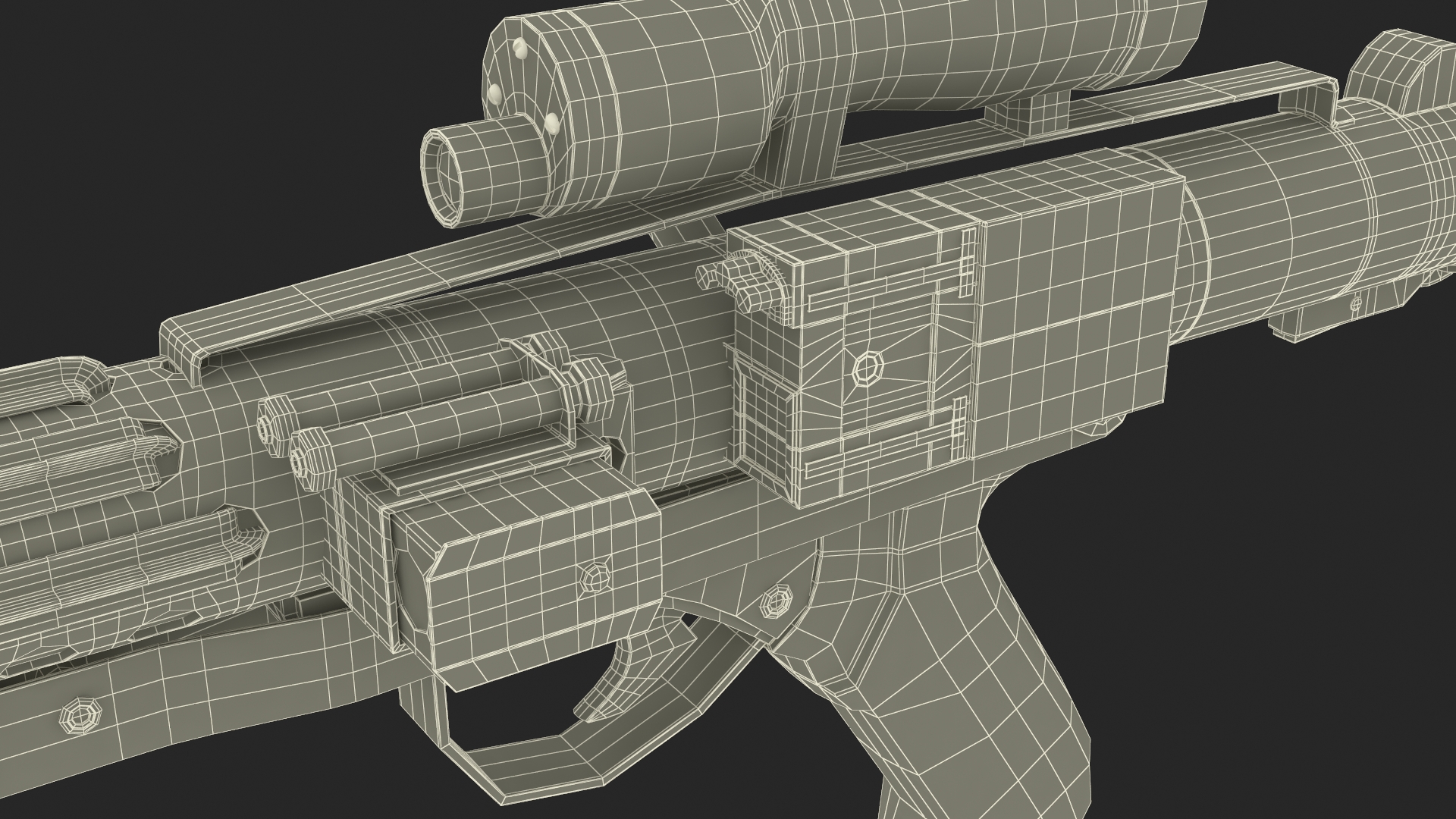 3D E-11 Blaster Rifle model