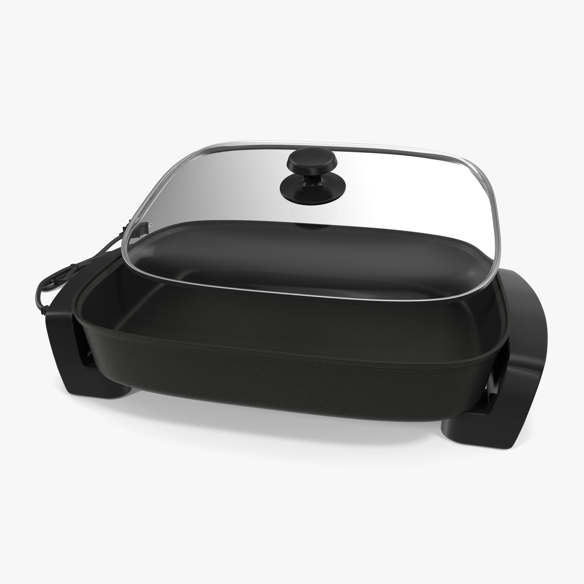 Electric Skillet with Glass Cover, view 3