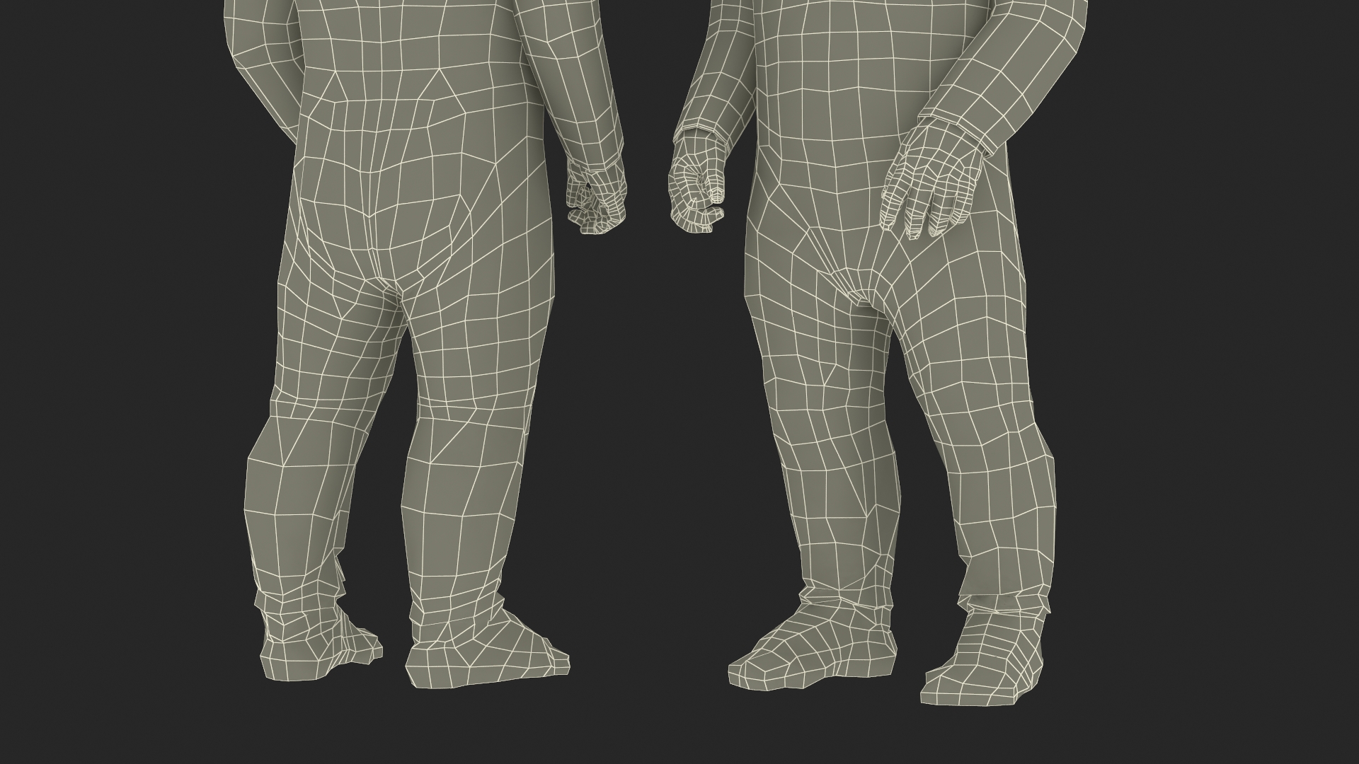 Toddler Aged 1 Year in Pajamas Standing Pose 3D model
