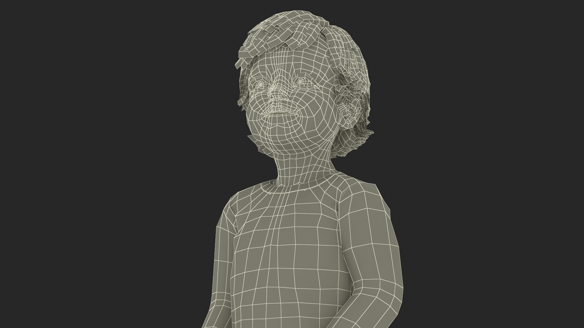 Toddler Aged 1 Year in Pajamas Standing Pose 3D model