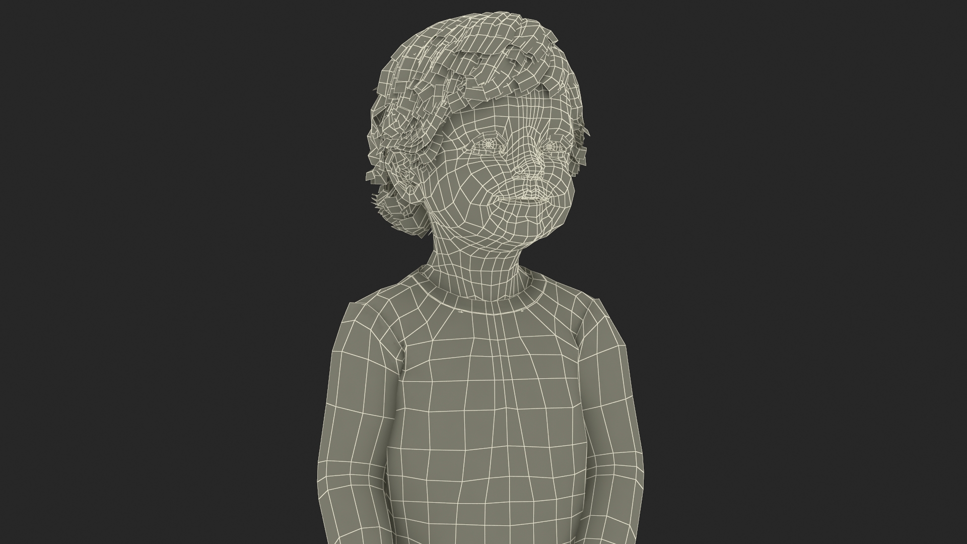 Toddler Aged 1 Year in Pajamas Standing Pose 3D model