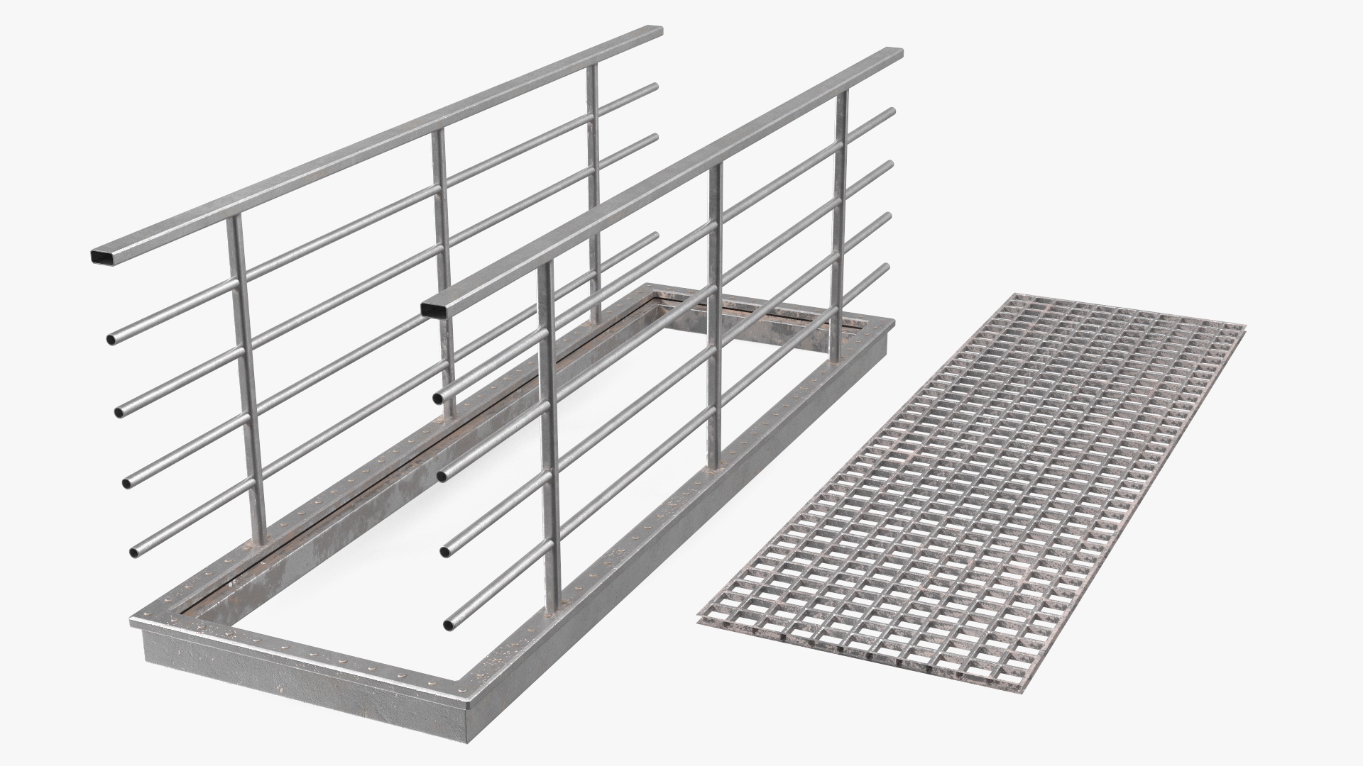 Prefabricated Industrial Catwalk 3D