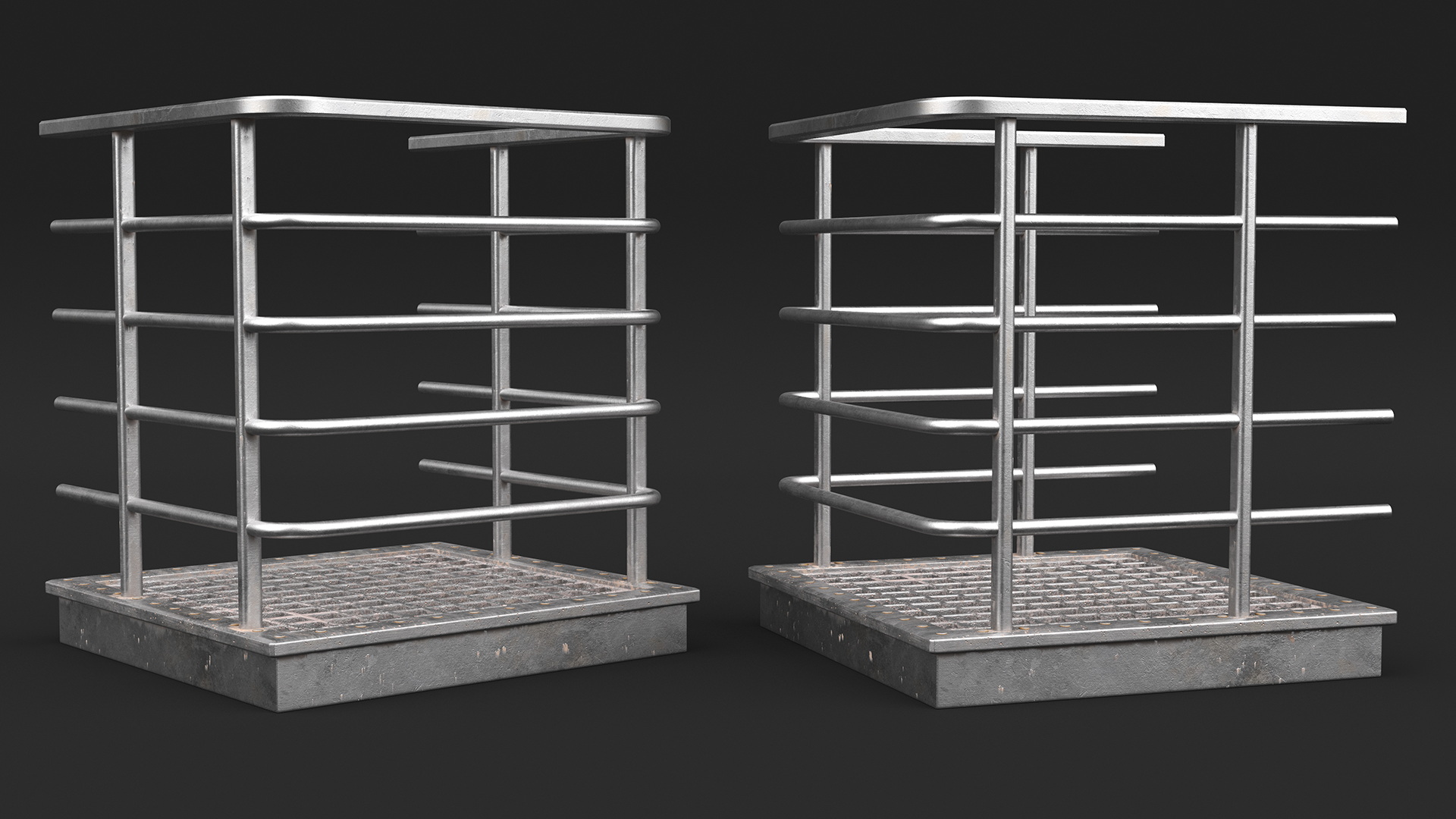 Prefabricated Industrial Catwalk 3D