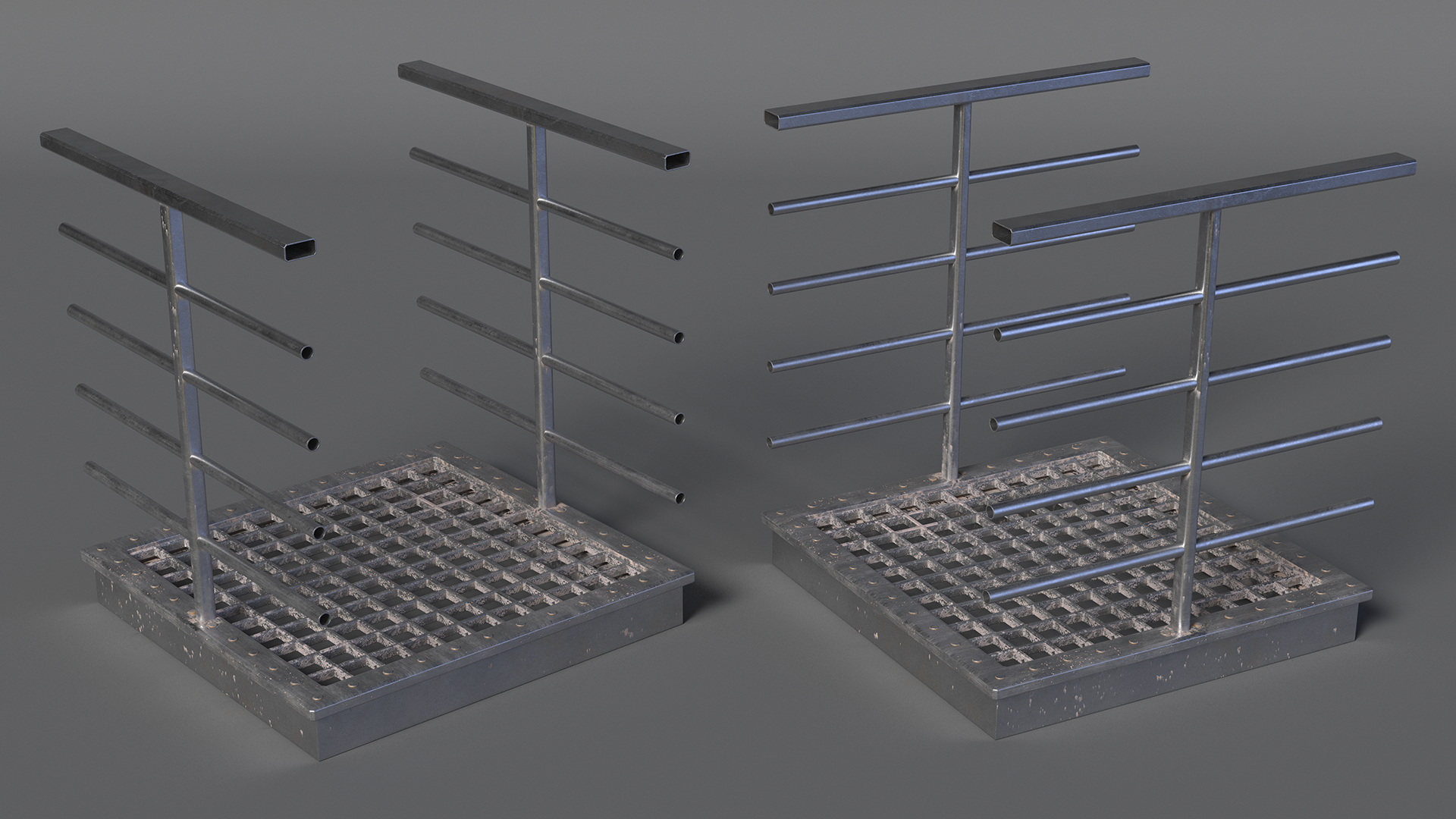 Prefabricated Industrial Catwalk 3D
