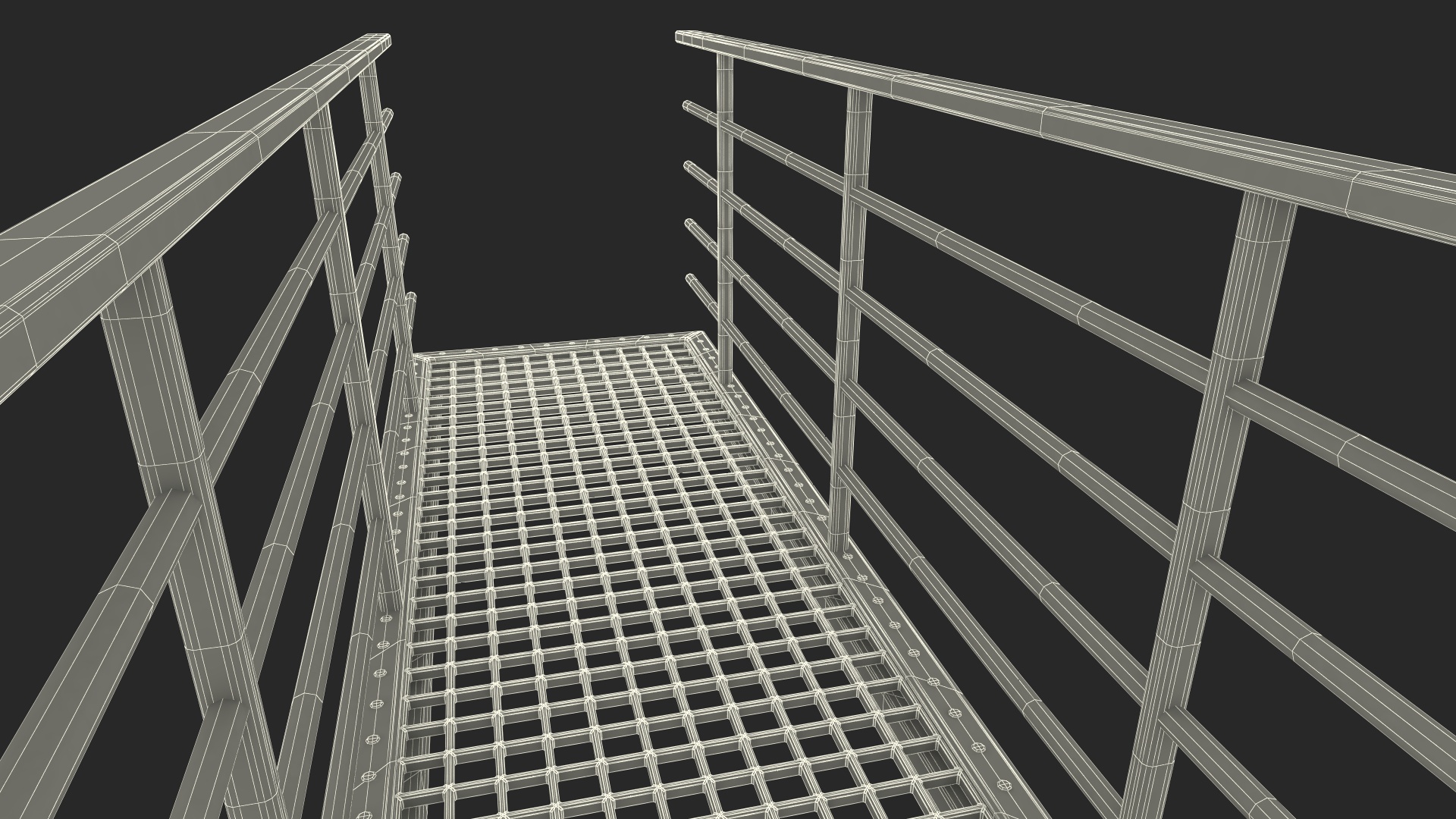 Prefabricated Industrial Catwalk 3D
