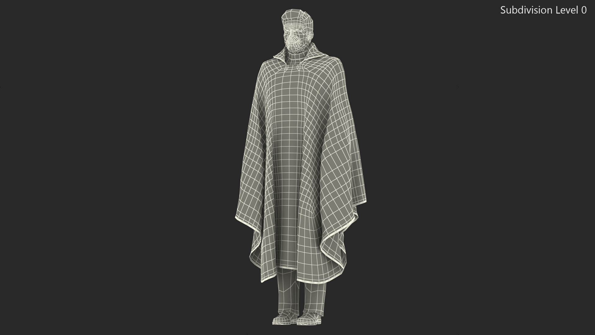 3D Clergyman with Liturgical Vestment Red Robe model