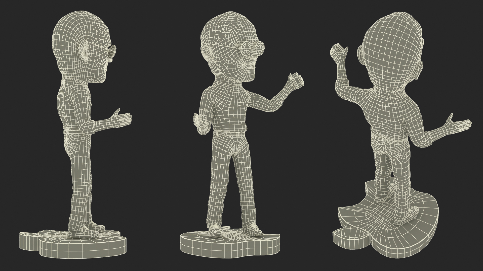 Steve Jobs Figurine Presentation Pose 3D