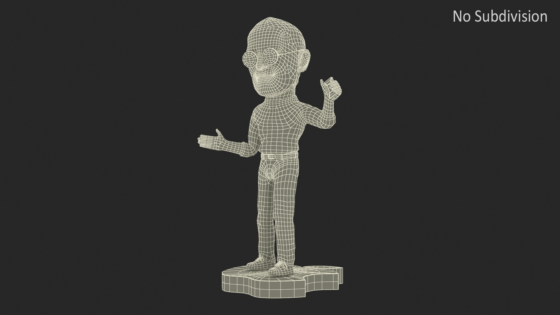 Steve Jobs Figurine Presentation Pose 3D