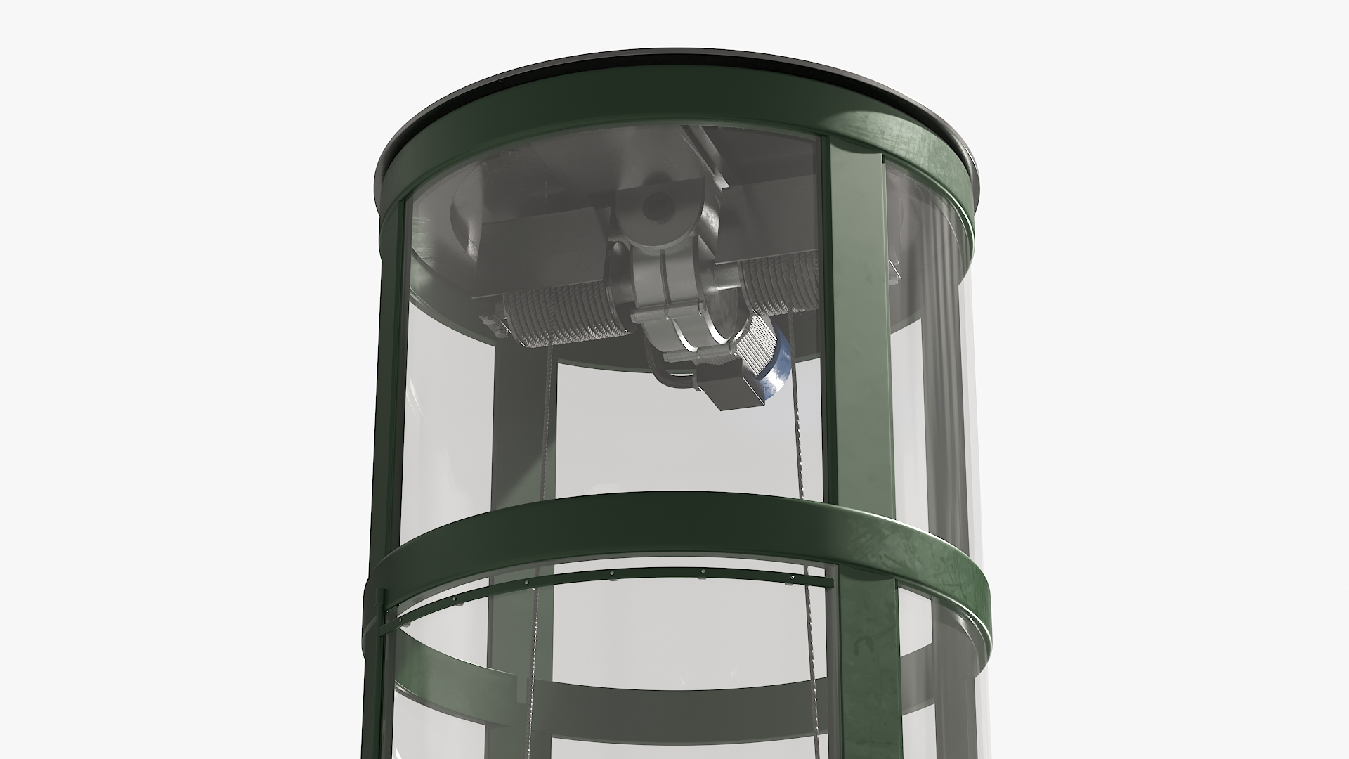 3D Petite Glass Lift Green model