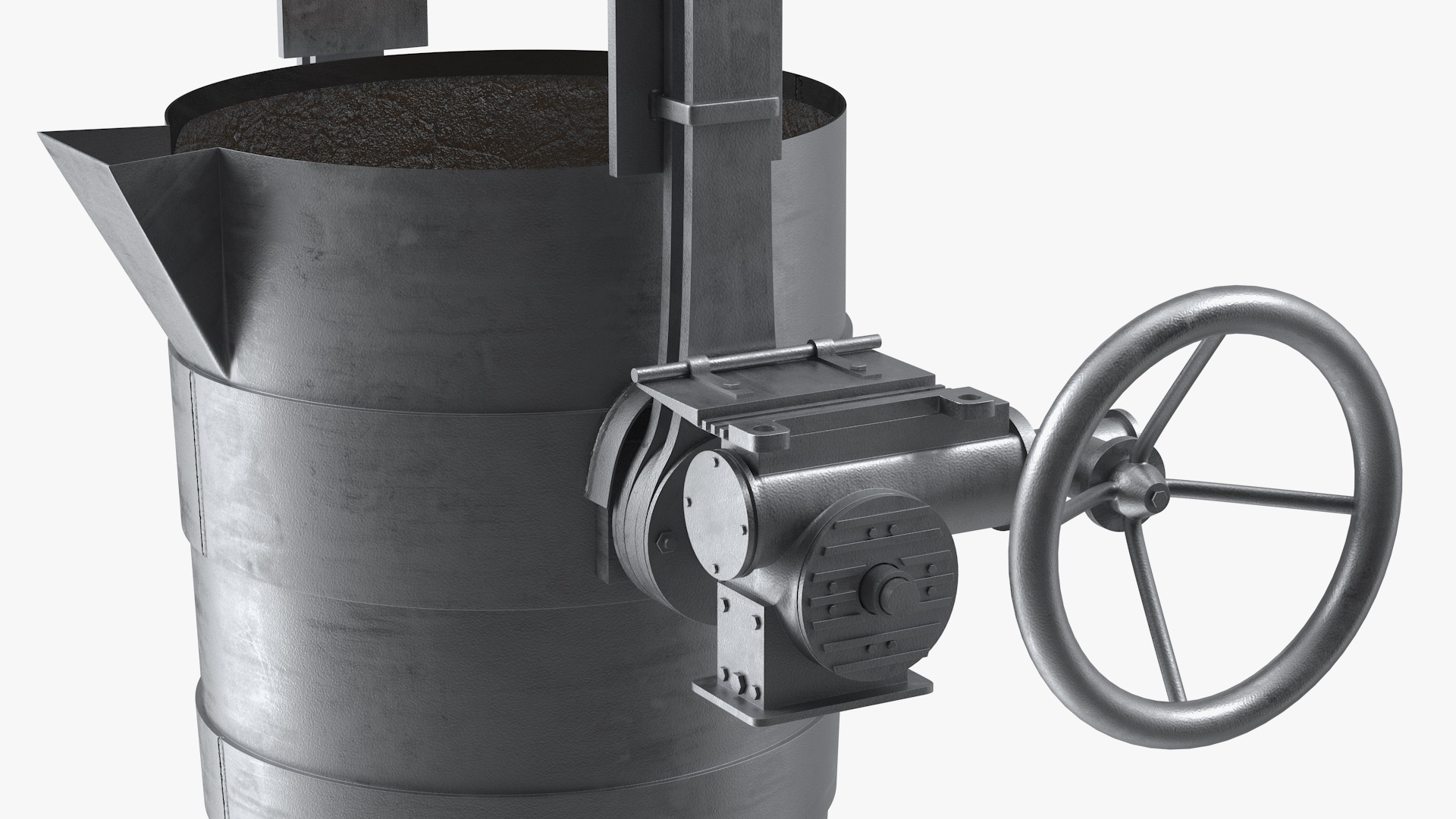 3D model Ladle Filled with Molten Metal