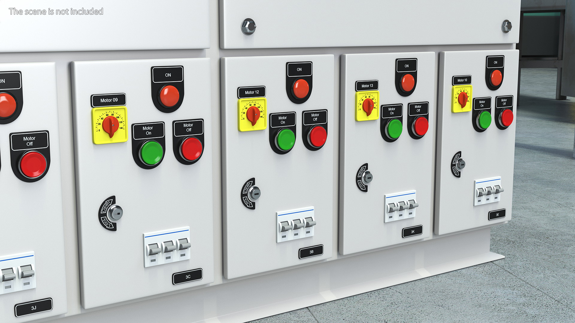 3D model Industrial Electrical Control Panel