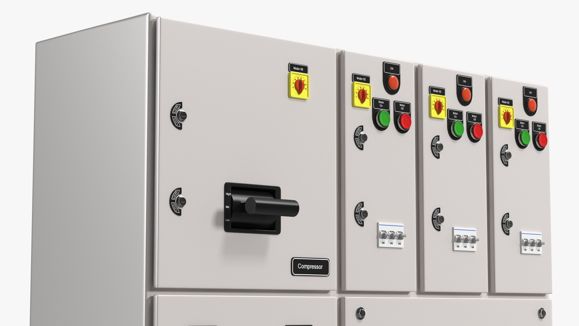3D model Industrial Electrical Control Panel