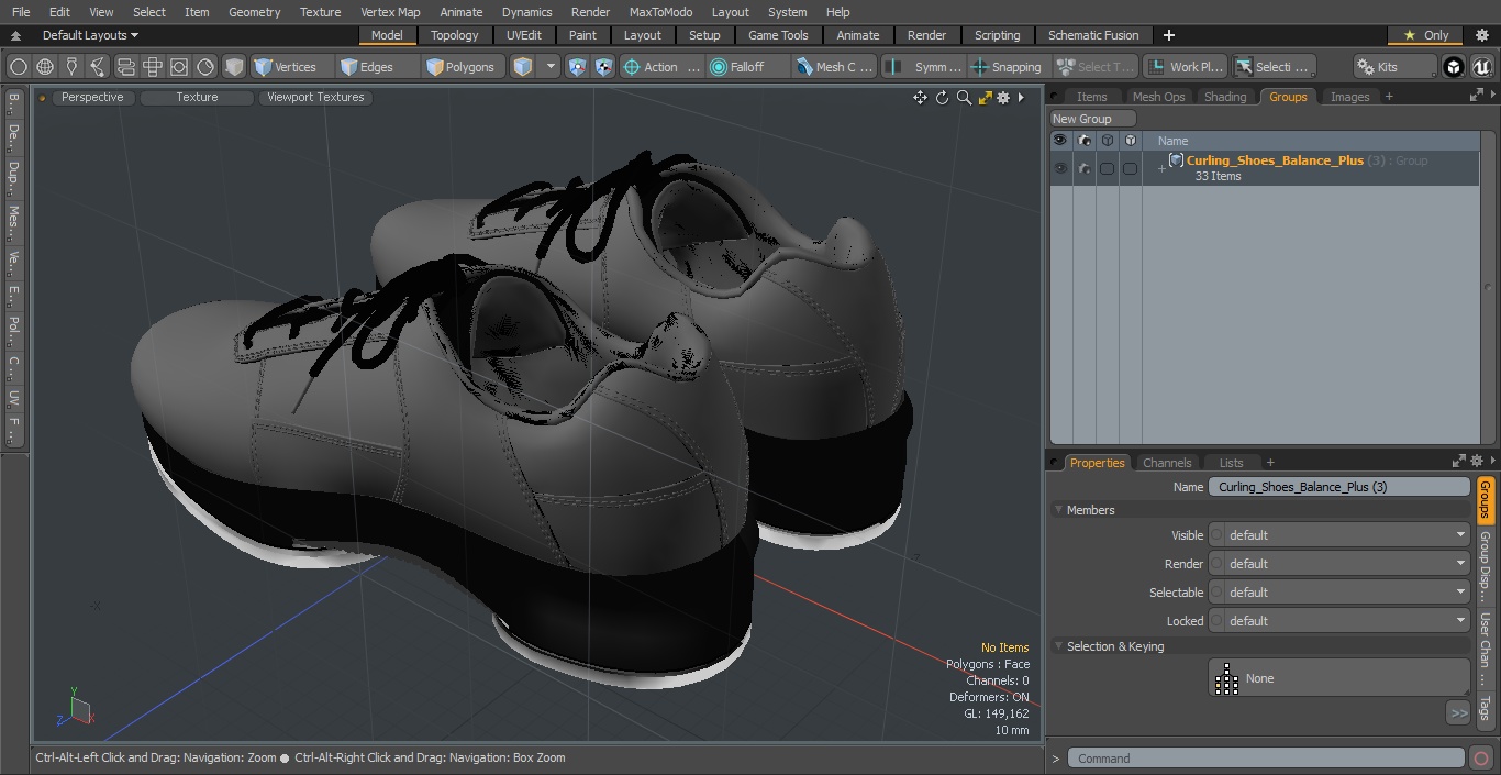 3D Curling Shoes Balance Plus