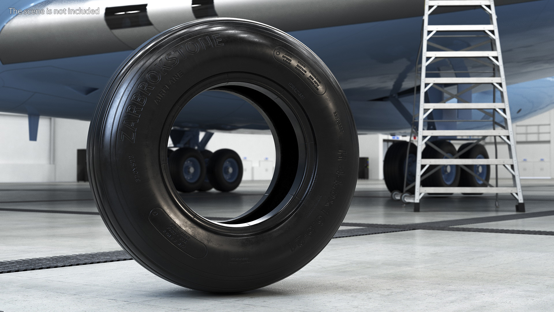 Boeing 737 Airplane Tire 3D model