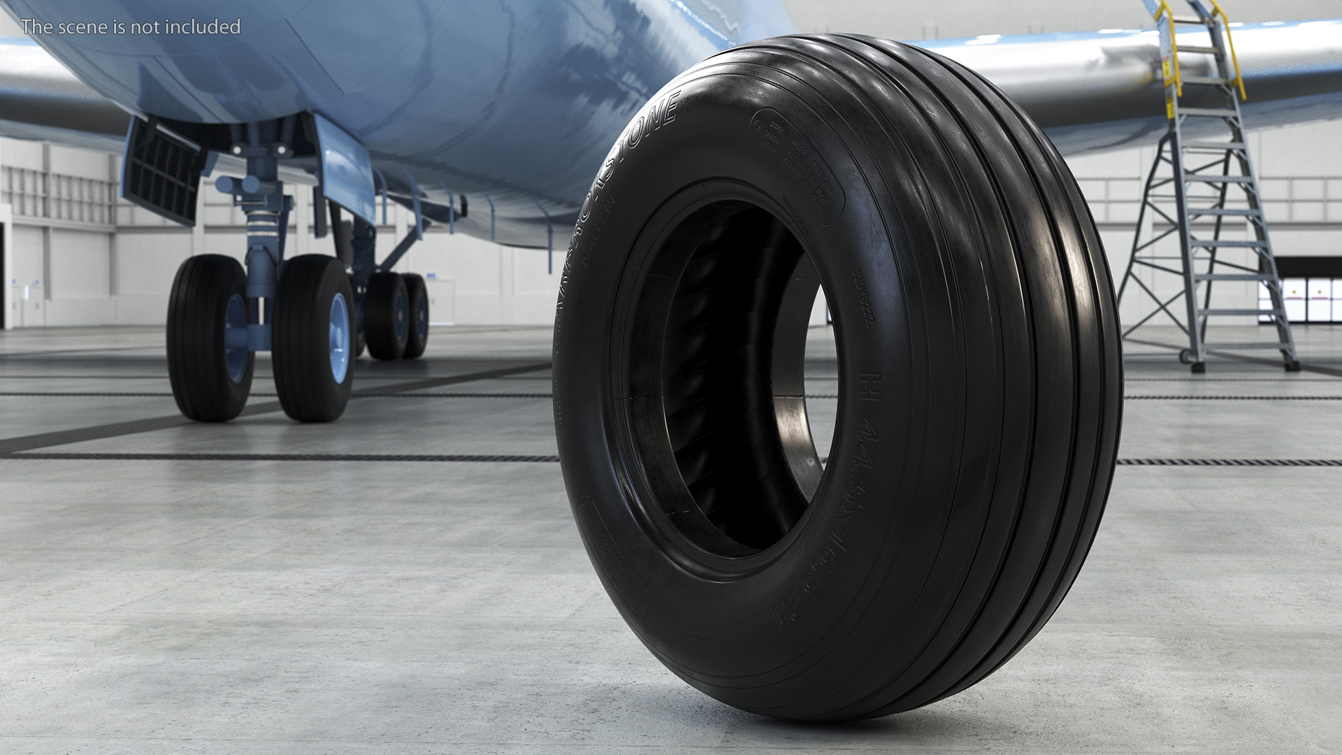 Boeing 737 Airplane Tire 3D model