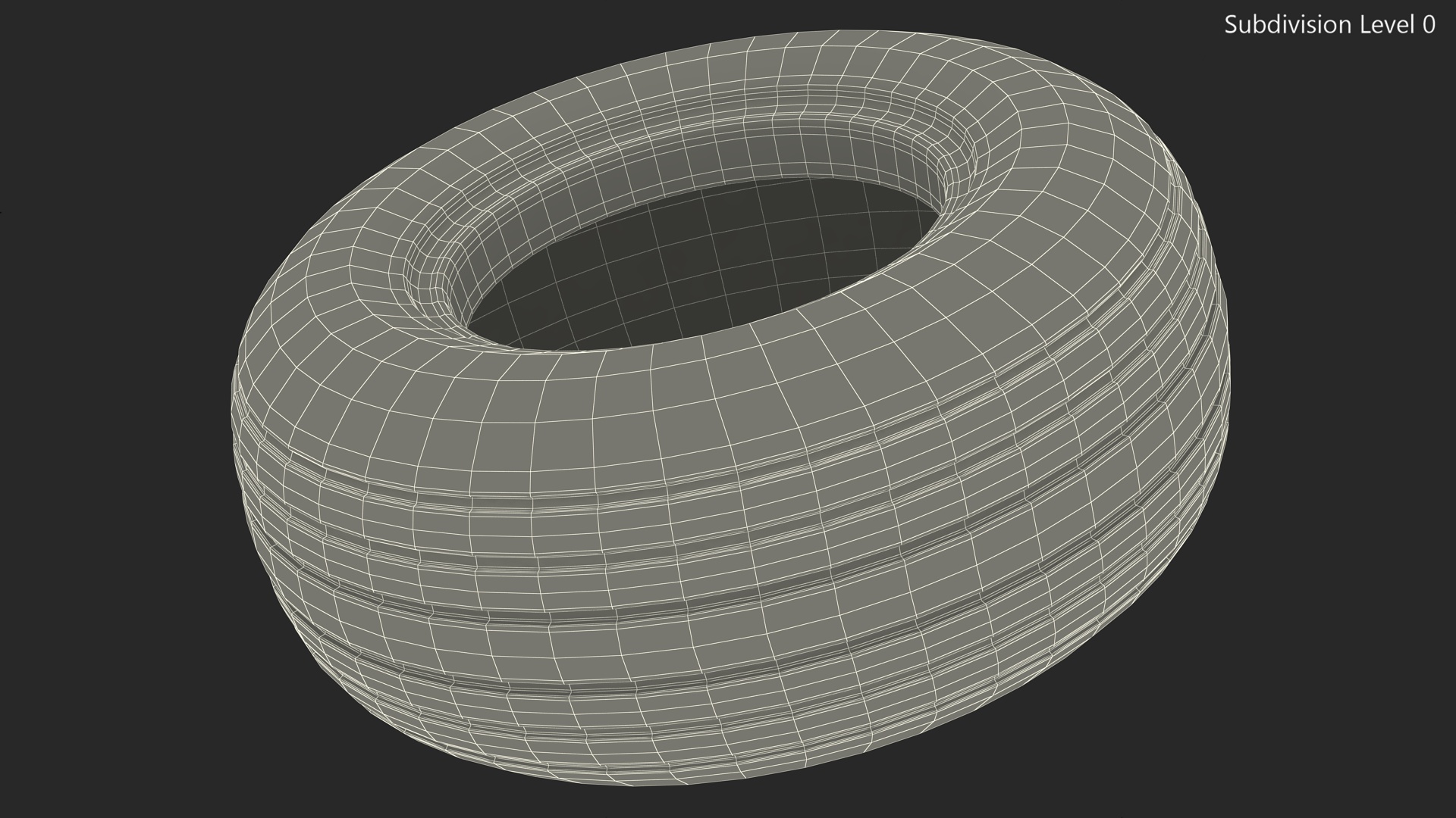 Boeing 737 Airplane Tire 3D model