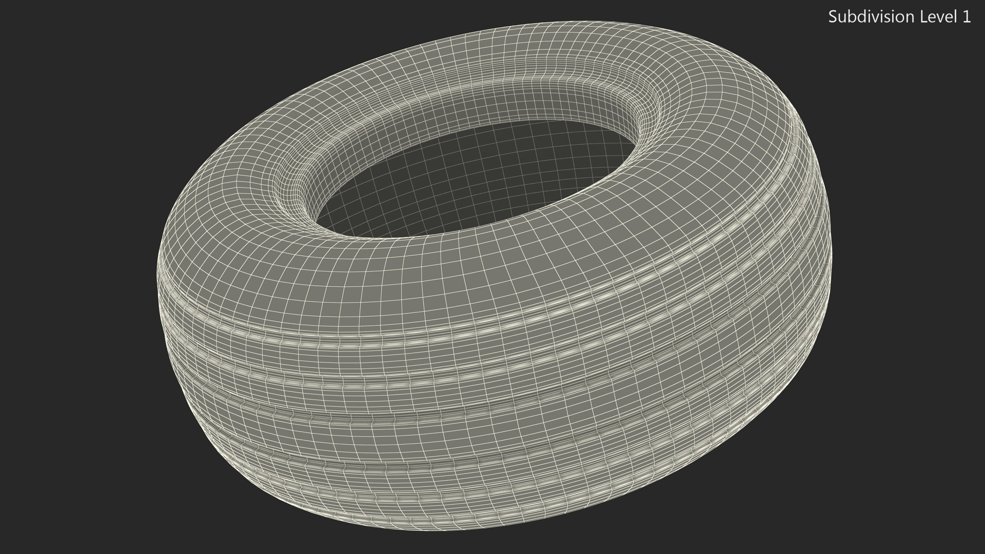 Boeing 737 Airplane Tire 3D model