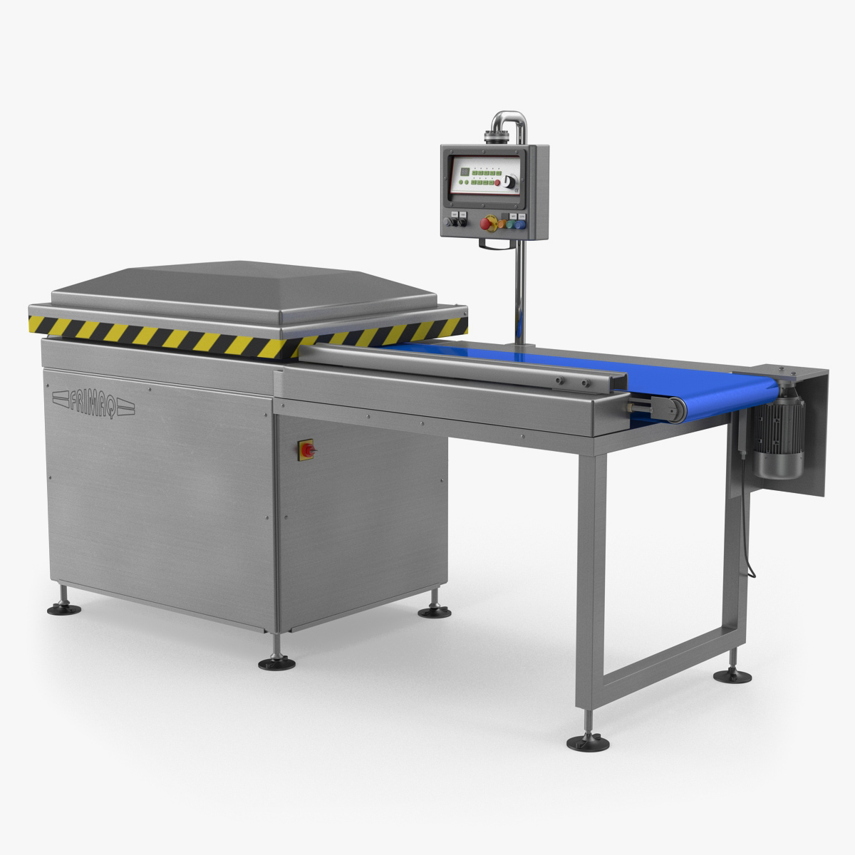 Vacuum Packaging Machine with Conveyor 3D Model, view 3