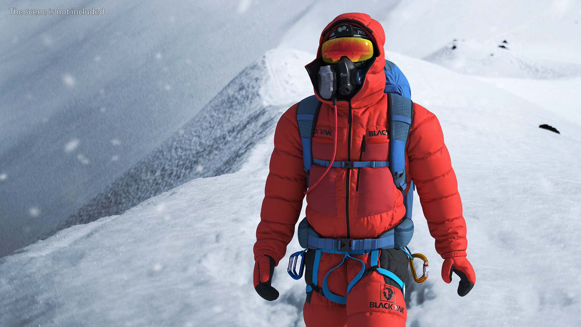 3D Everest Climber Rigged for Cinema 4D