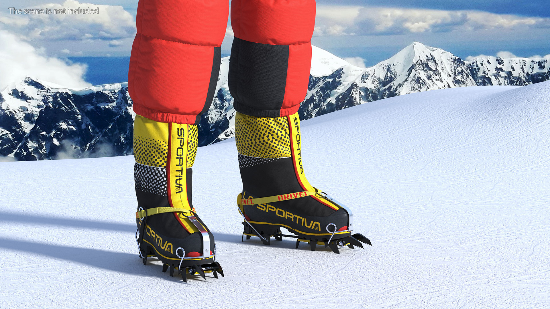 3D Everest Climber Rigged for Cinema 4D