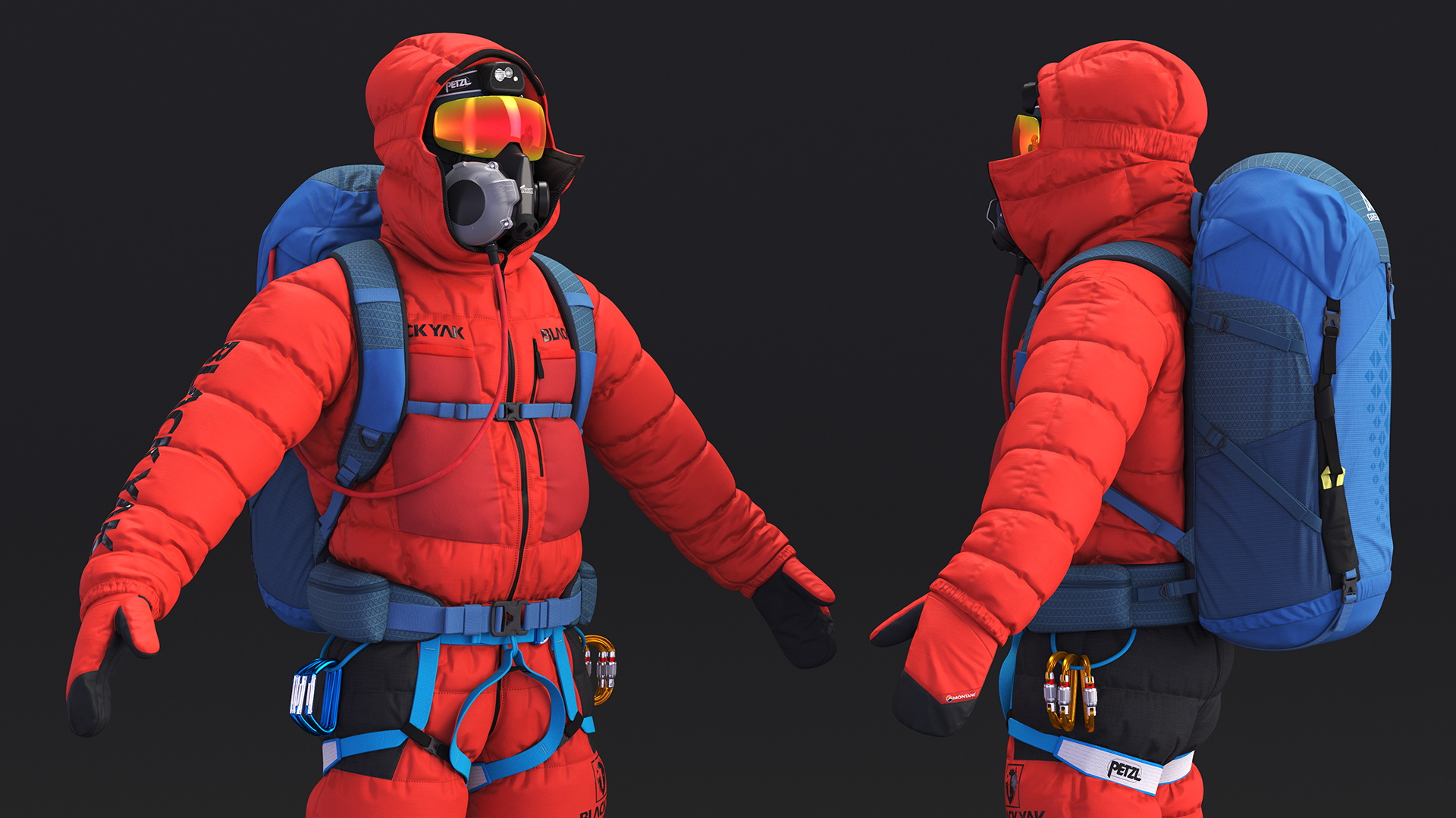 3D Everest Climber Rigged for Cinema 4D